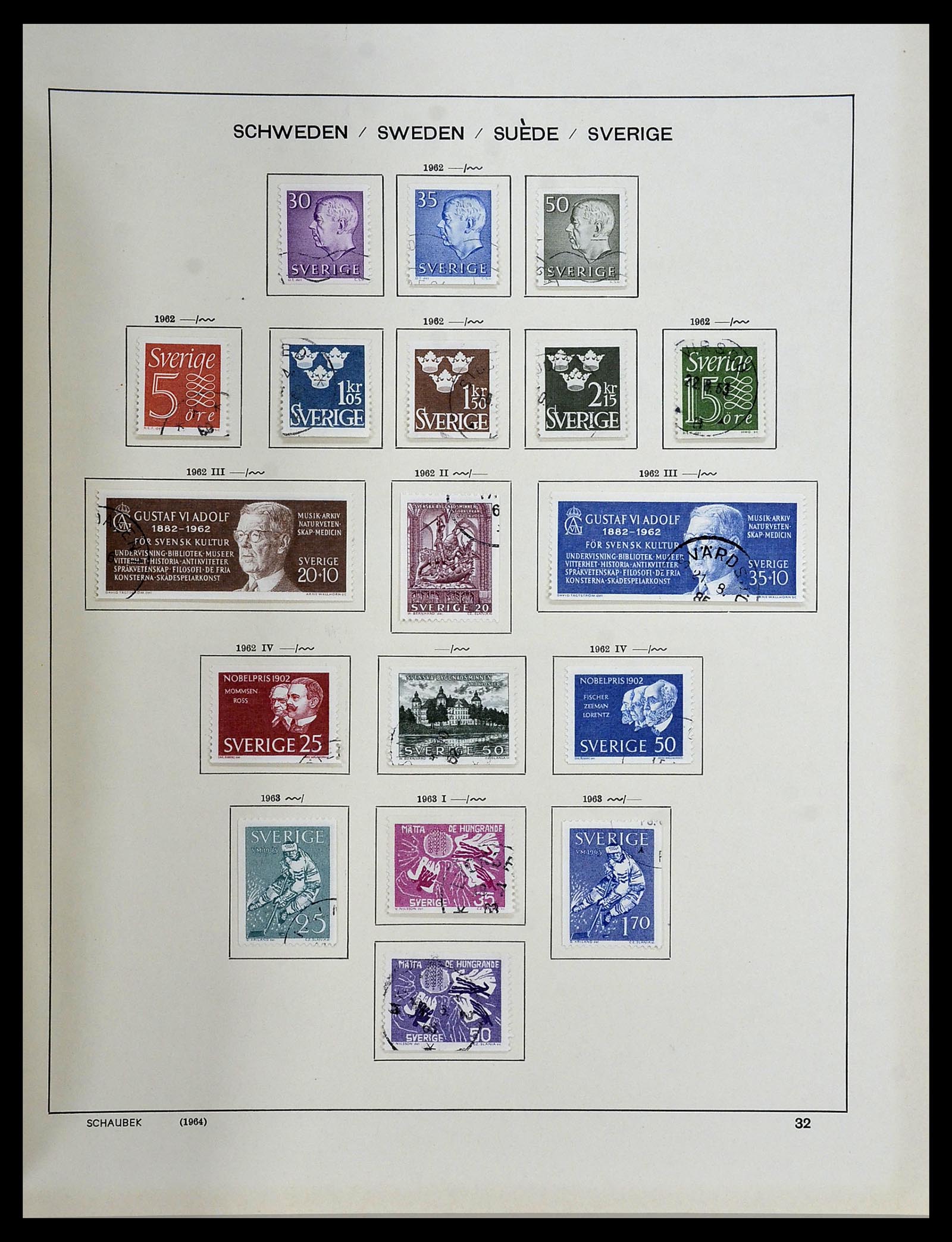 34312 206 - Stamp collection 34312 Scandinavia 1855-1965.