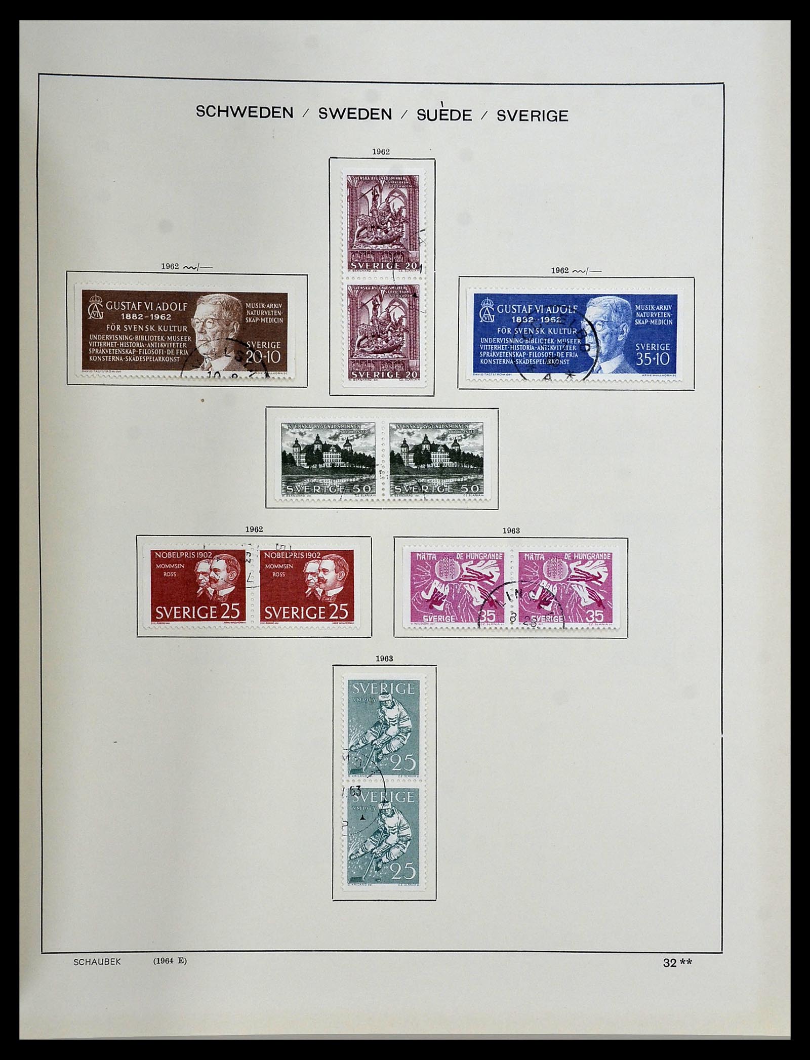34312 207 - Postzegelverzameling 34312 Scandinavië 1855-1965.