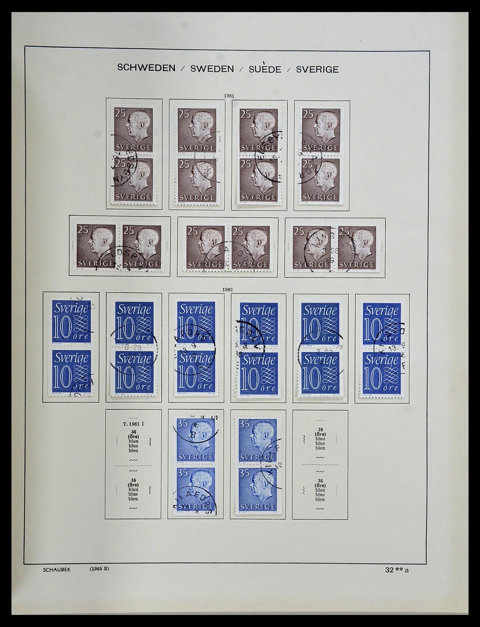 34312 208 - Postzegelverzameling 34312 Scandinavië 1855-1965.