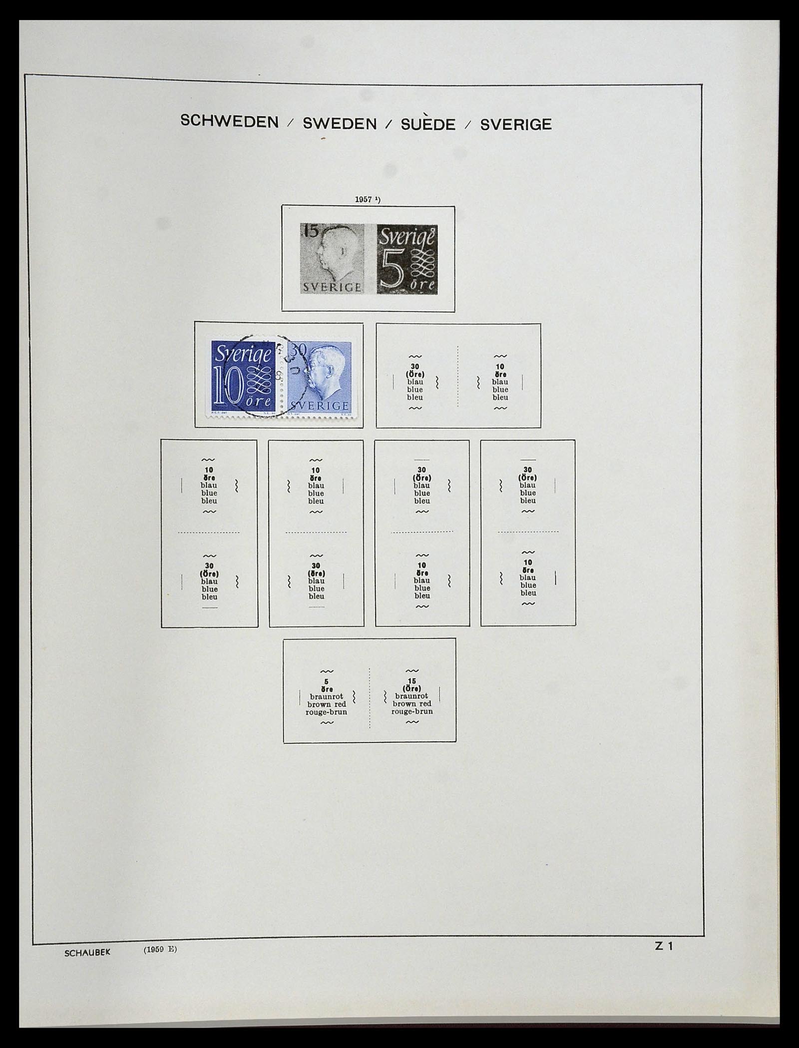 34312 213 - Stamp collection 34312 Scandinavia 1855-1965.
