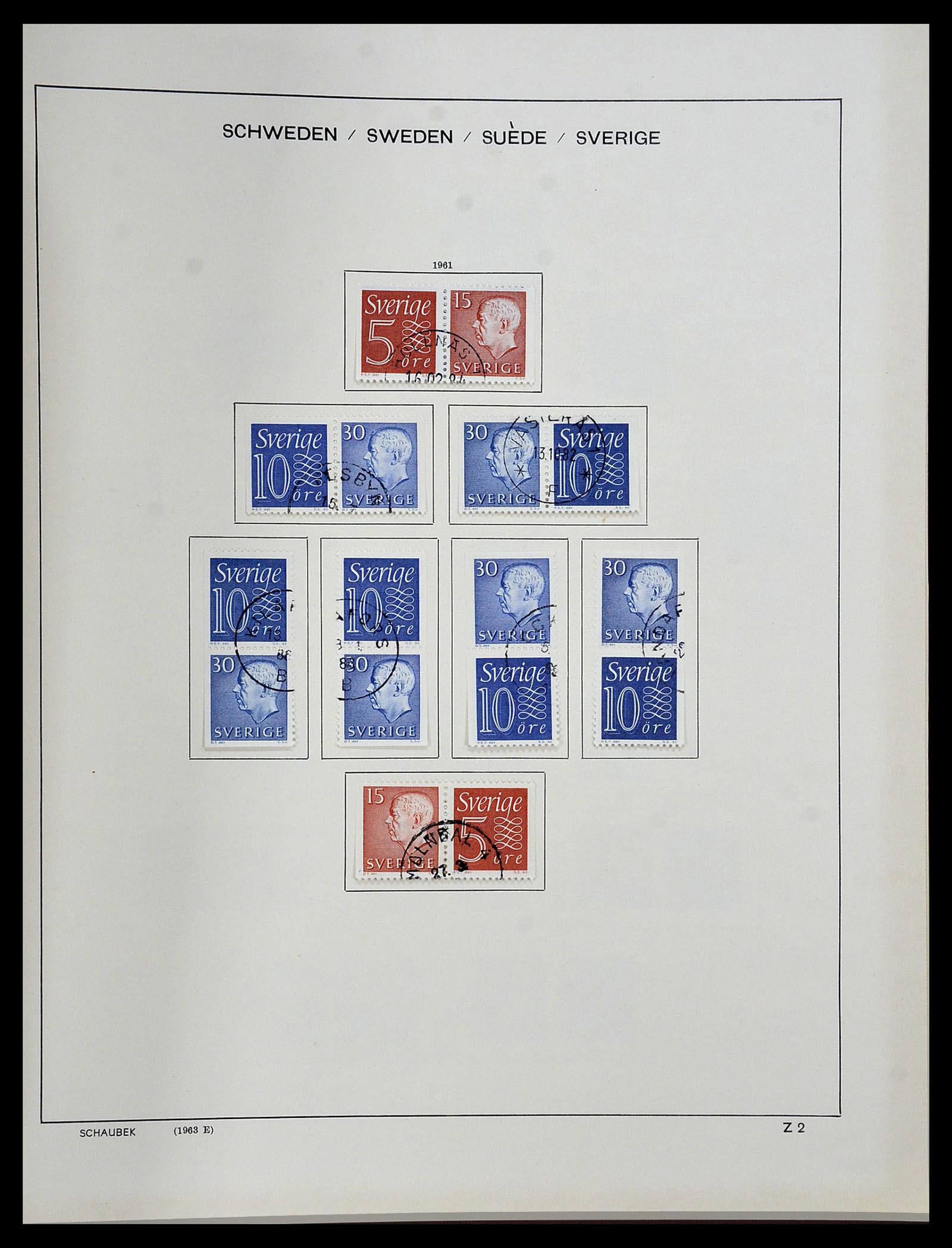 34312 214 - Postzegelverzameling 34312 Scandinavië 1855-1965.