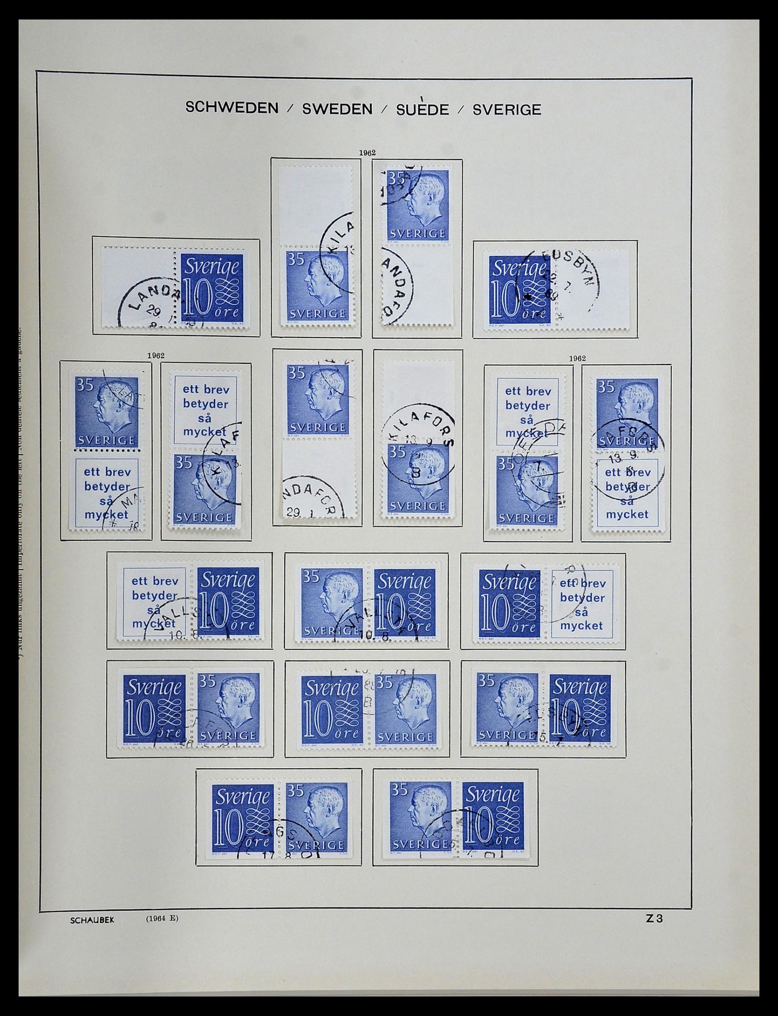 34312 215 - Postzegelverzameling 34312 Scandinavië 1855-1965.