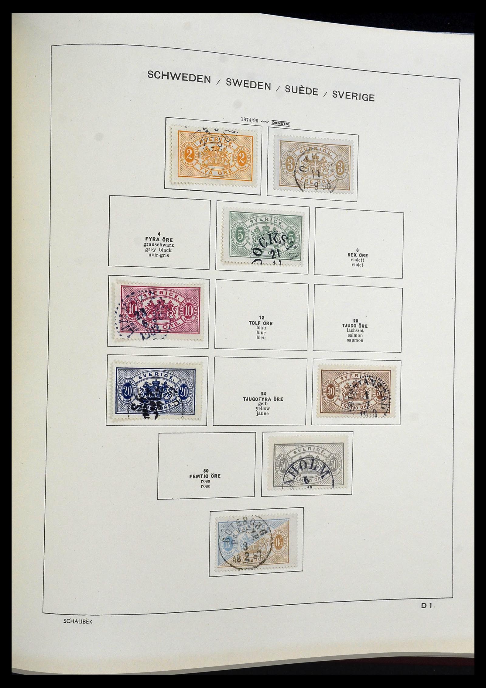 34312 217 - Postzegelverzameling 34312 Scandinavië 1855-1965.