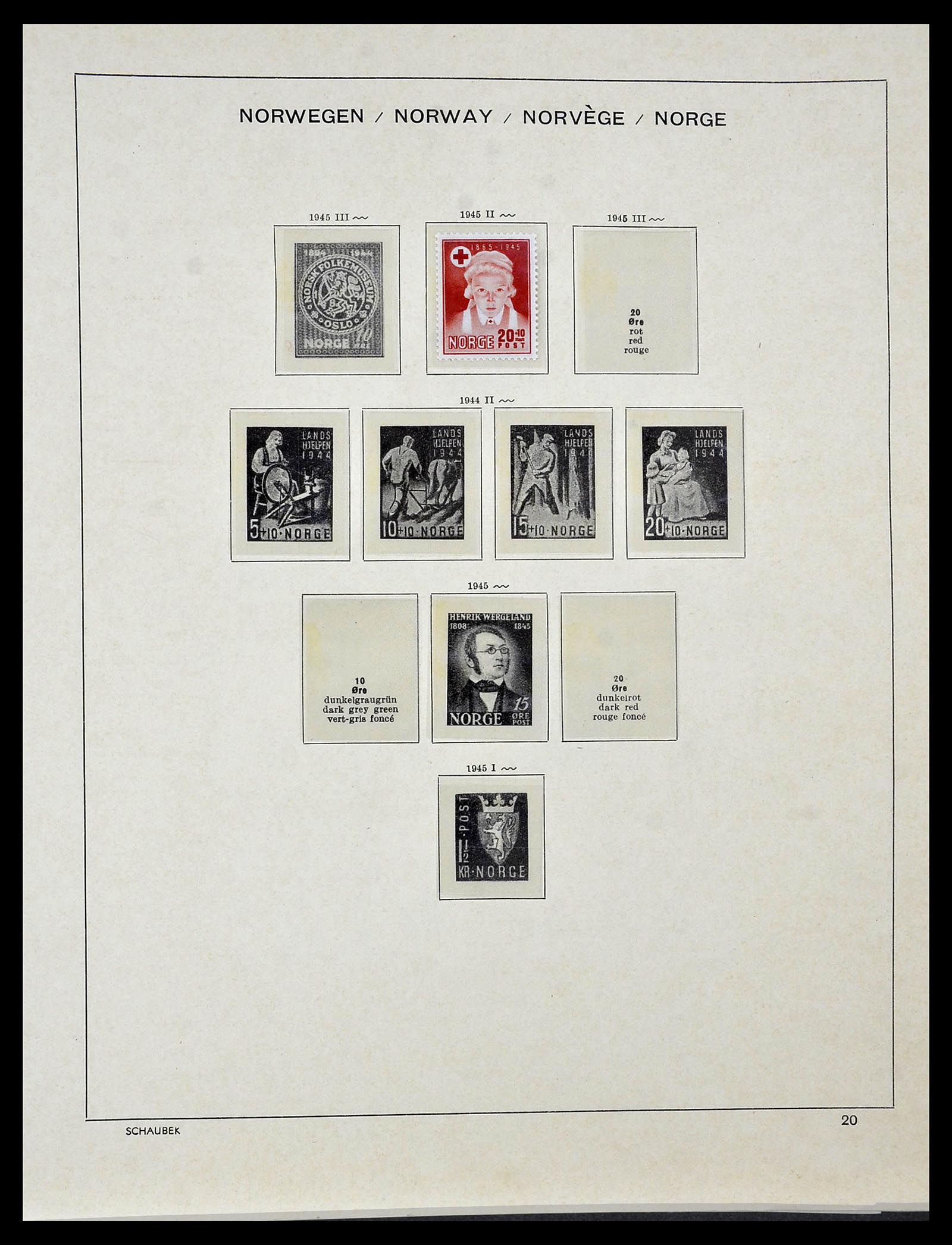 34313 001 - Stamp collection 34313 Scandinavia 1856-1990.
