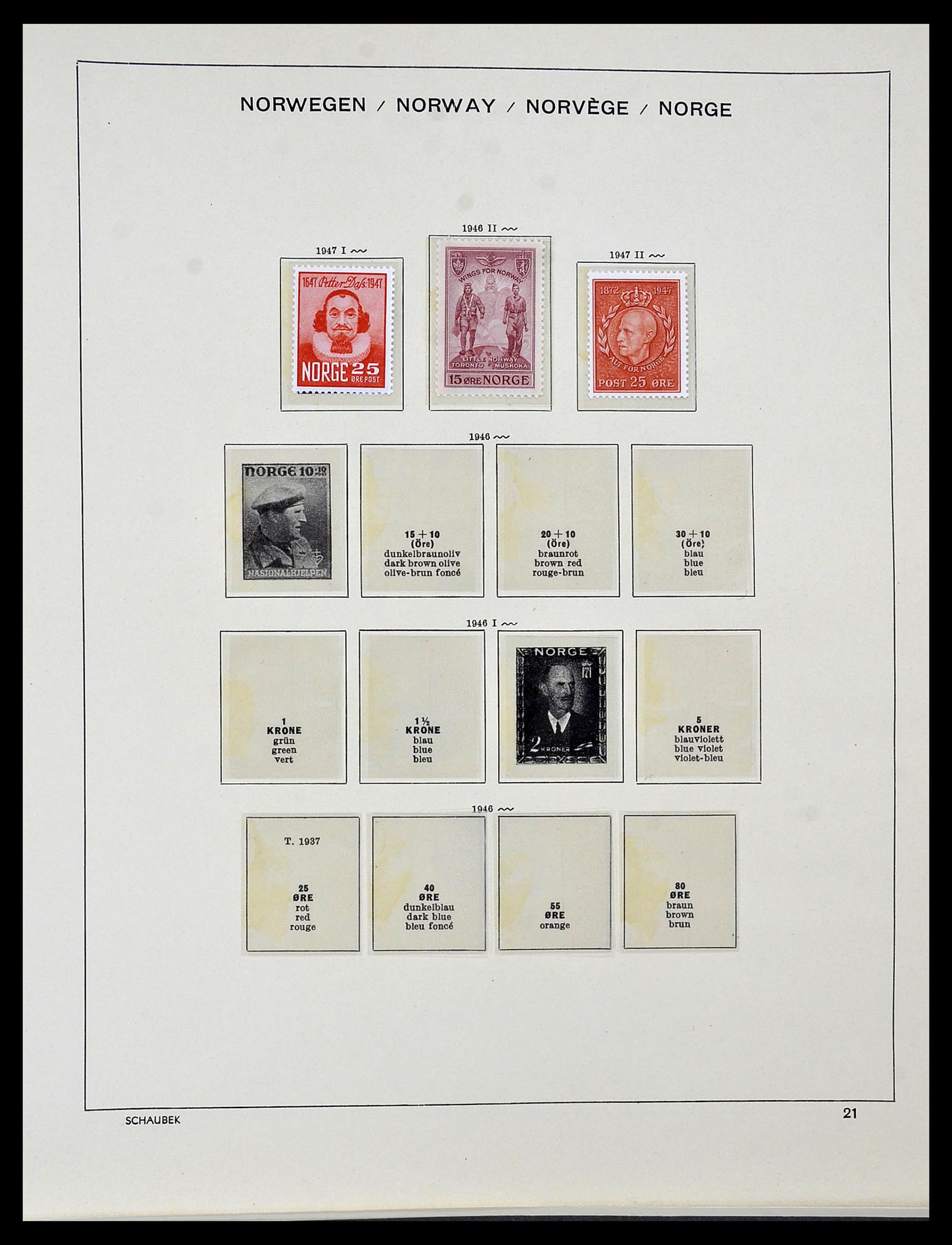 34313 002 - Postzegelverzameling 34313 Scandinavië 1856-1990.