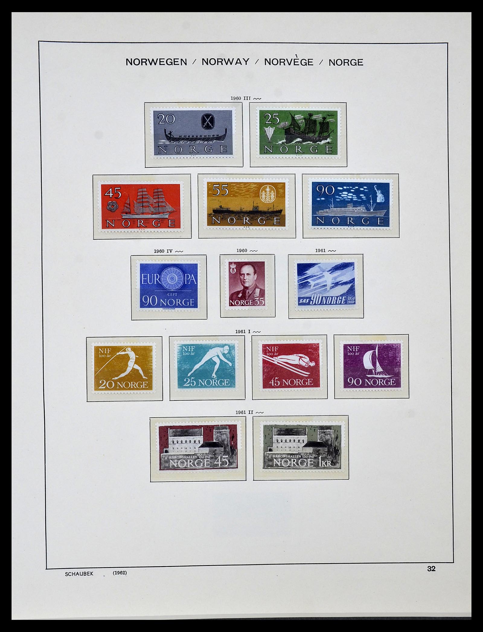 34313 010 - Postzegelverzameling 34313 Scandinavië 1856-1990.