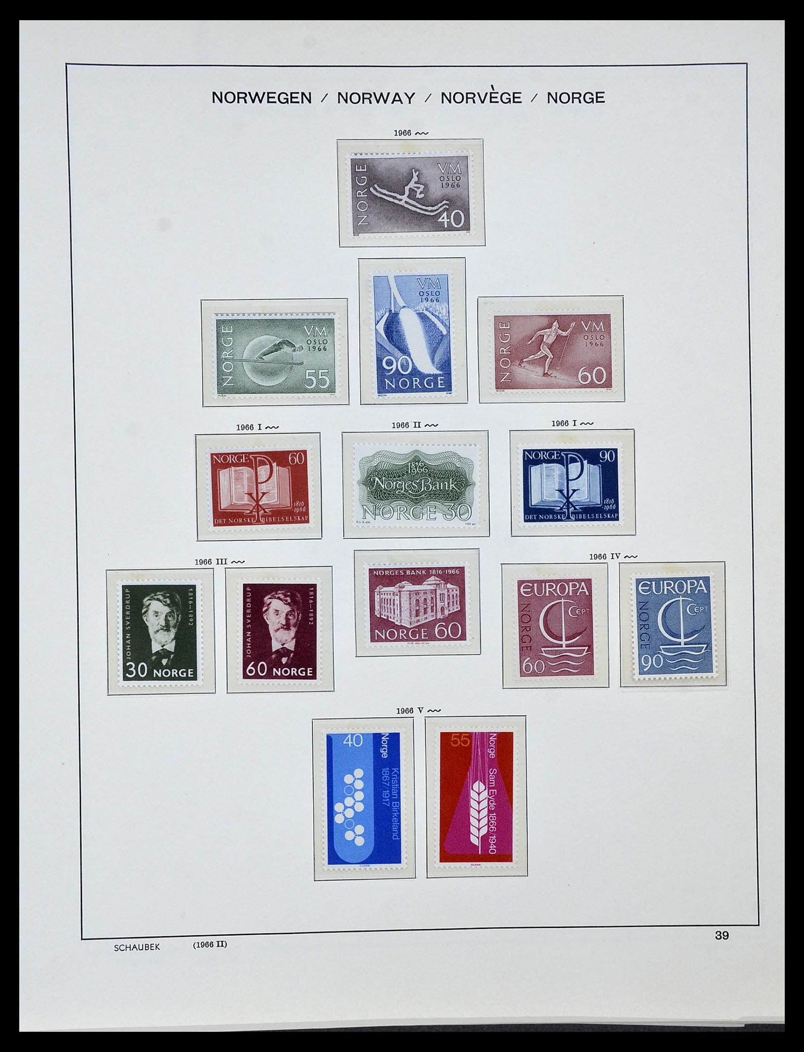 34313 017 - Stamp collection 34313 Scandinavia 1856-1990.