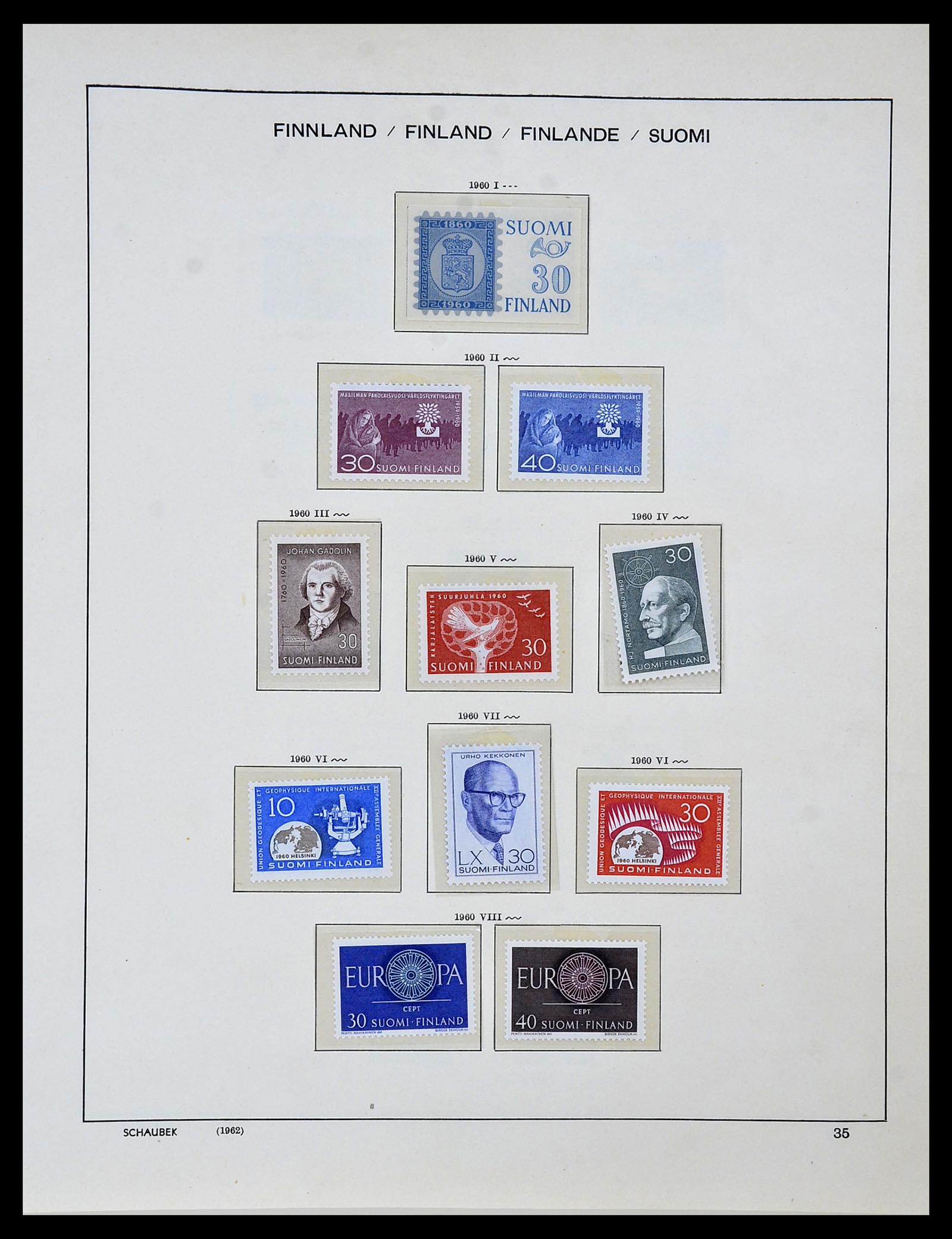34313 019 - Stamp collection 34313 Scandinavia 1856-1990.