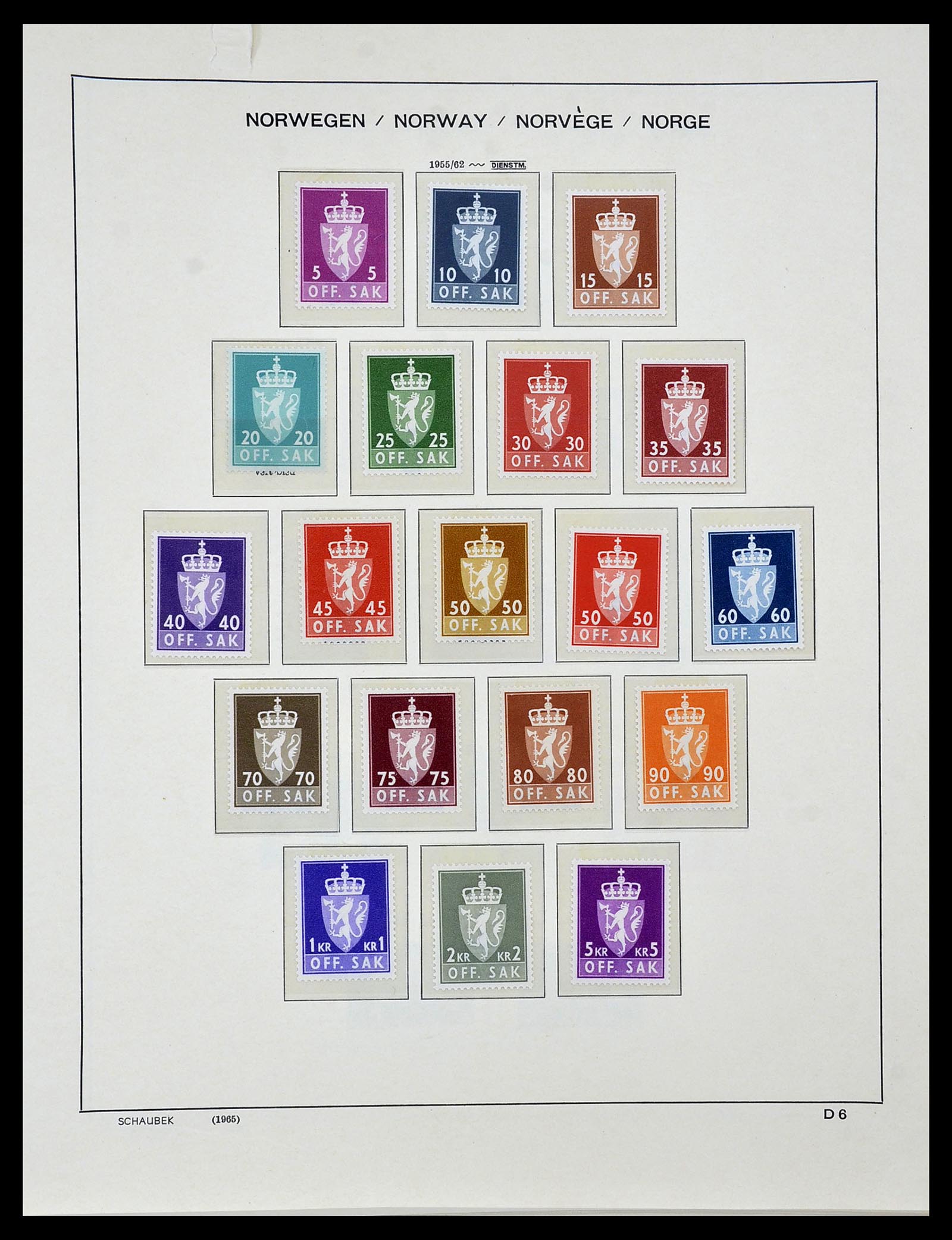 34313 020 - Postzegelverzameling 34313 Scandinavië 1856-1990.