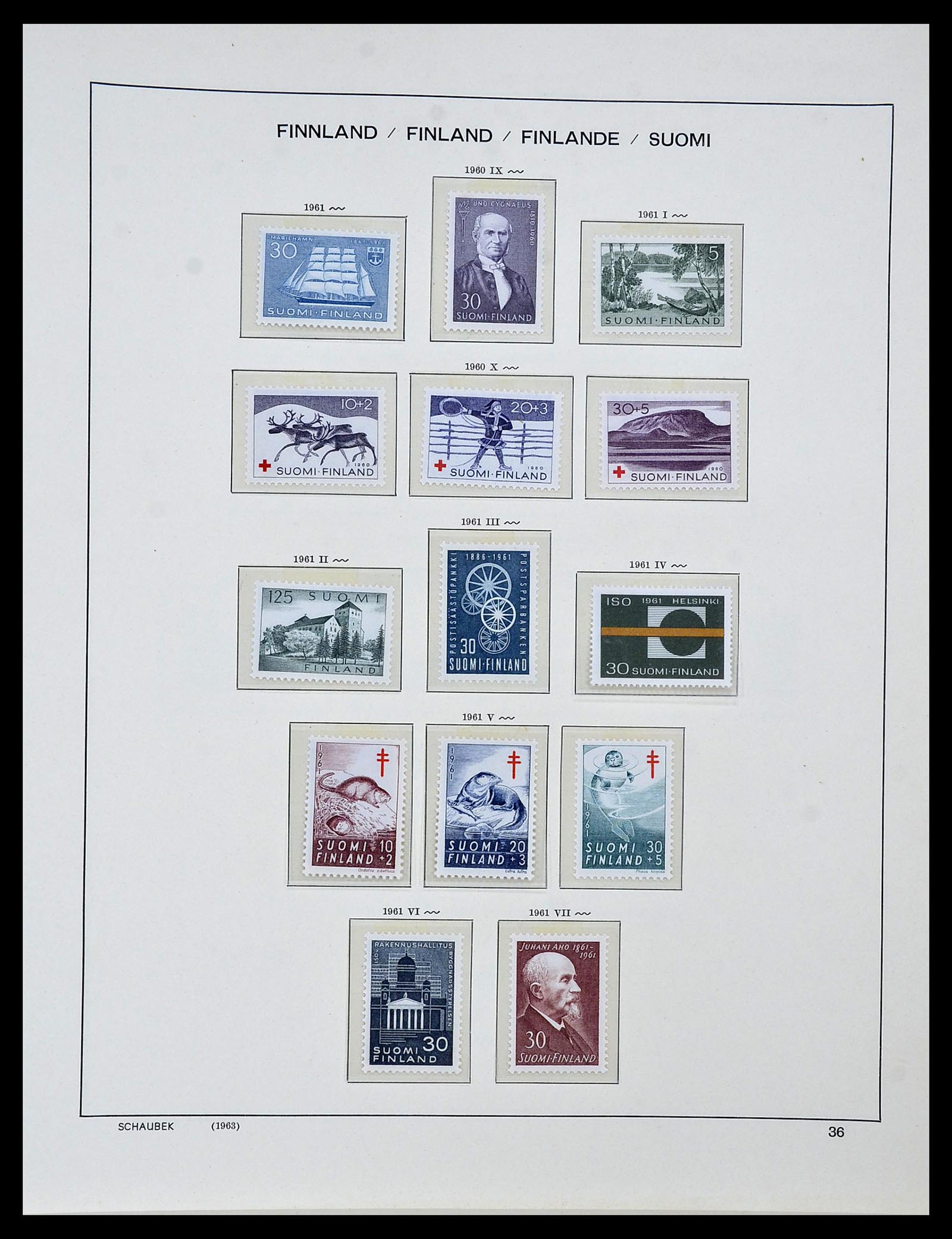 34313 021 - Postzegelverzameling 34313 Scandinavië 1856-1990.