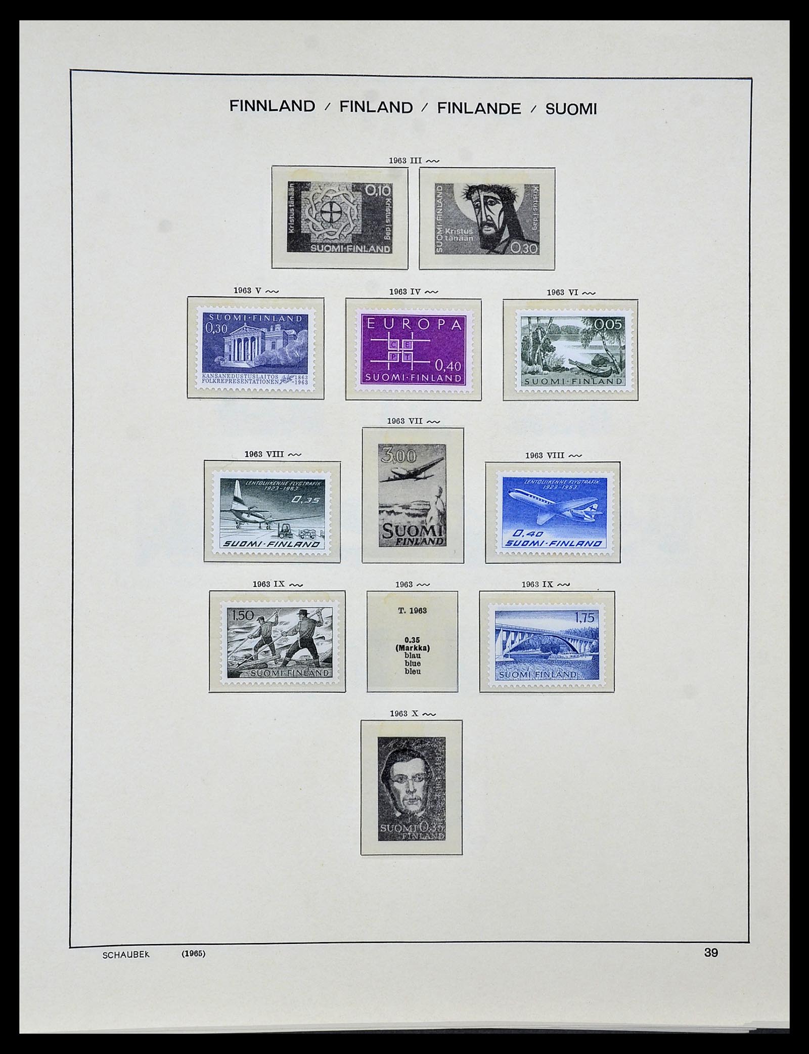 34313 024 - Postzegelverzameling 34313 Scandinavië 1856-1990.