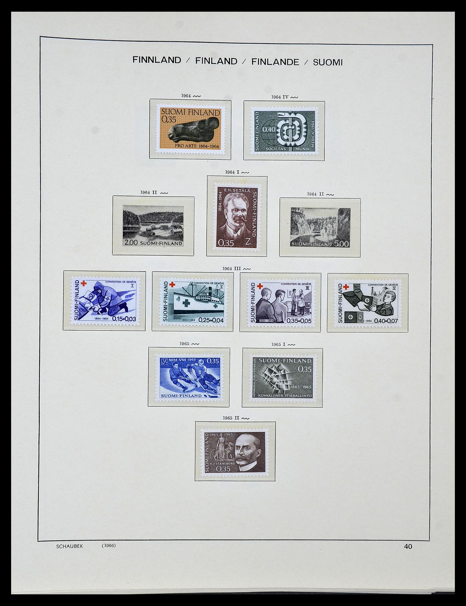34313 025 - Stamp collection 34313 Scandinavia 1856-1990.