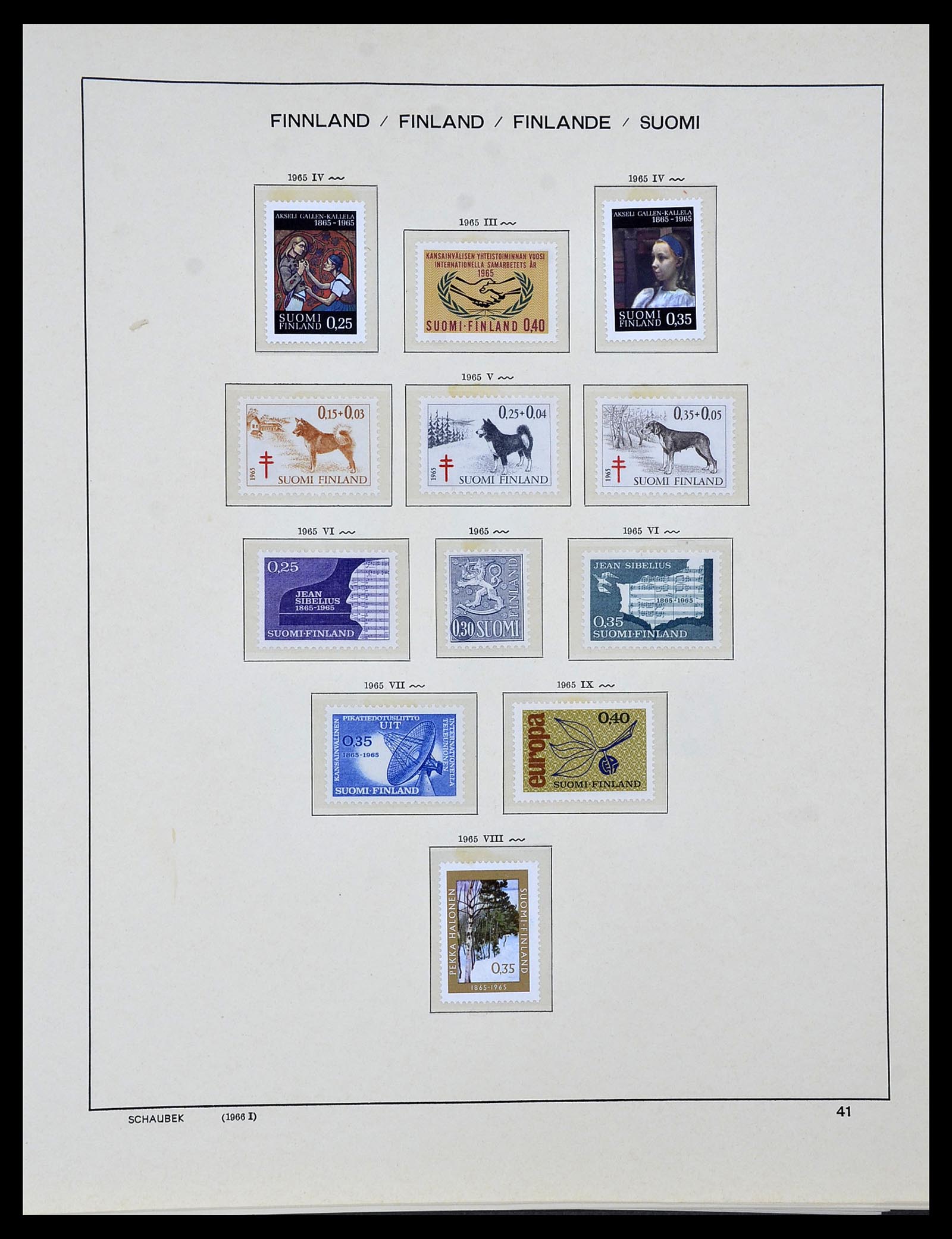 34313 026 - Postzegelverzameling 34313 Scandinavië 1856-1990.
