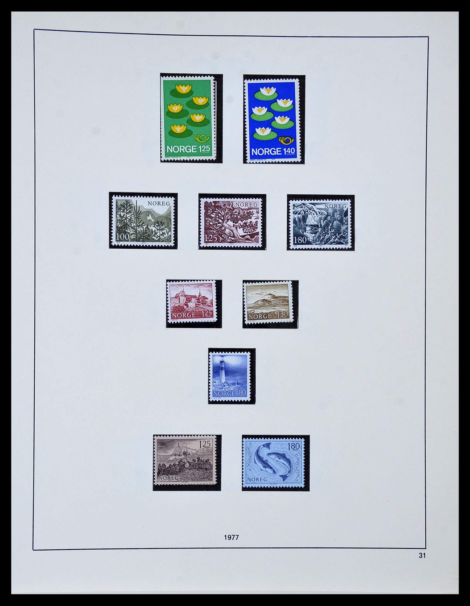 34313 029 - Postzegelverzameling 34313 Scandinavië 1856-1990.