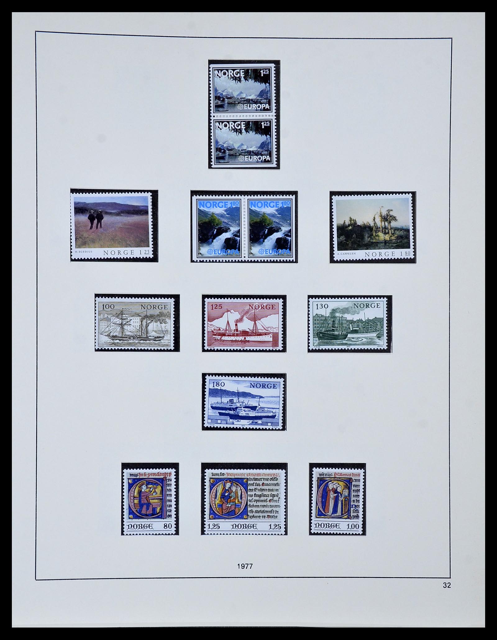 34313 030 - Postzegelverzameling 34313 Scandinavië 1856-1990.
