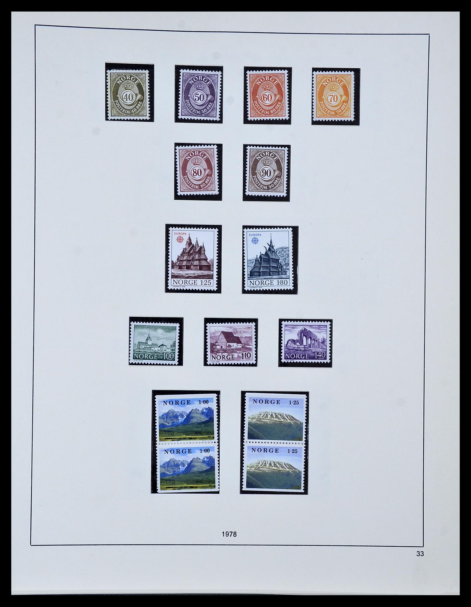 34313 031 - Postzegelverzameling 34313 Scandinavië 1856-1990.