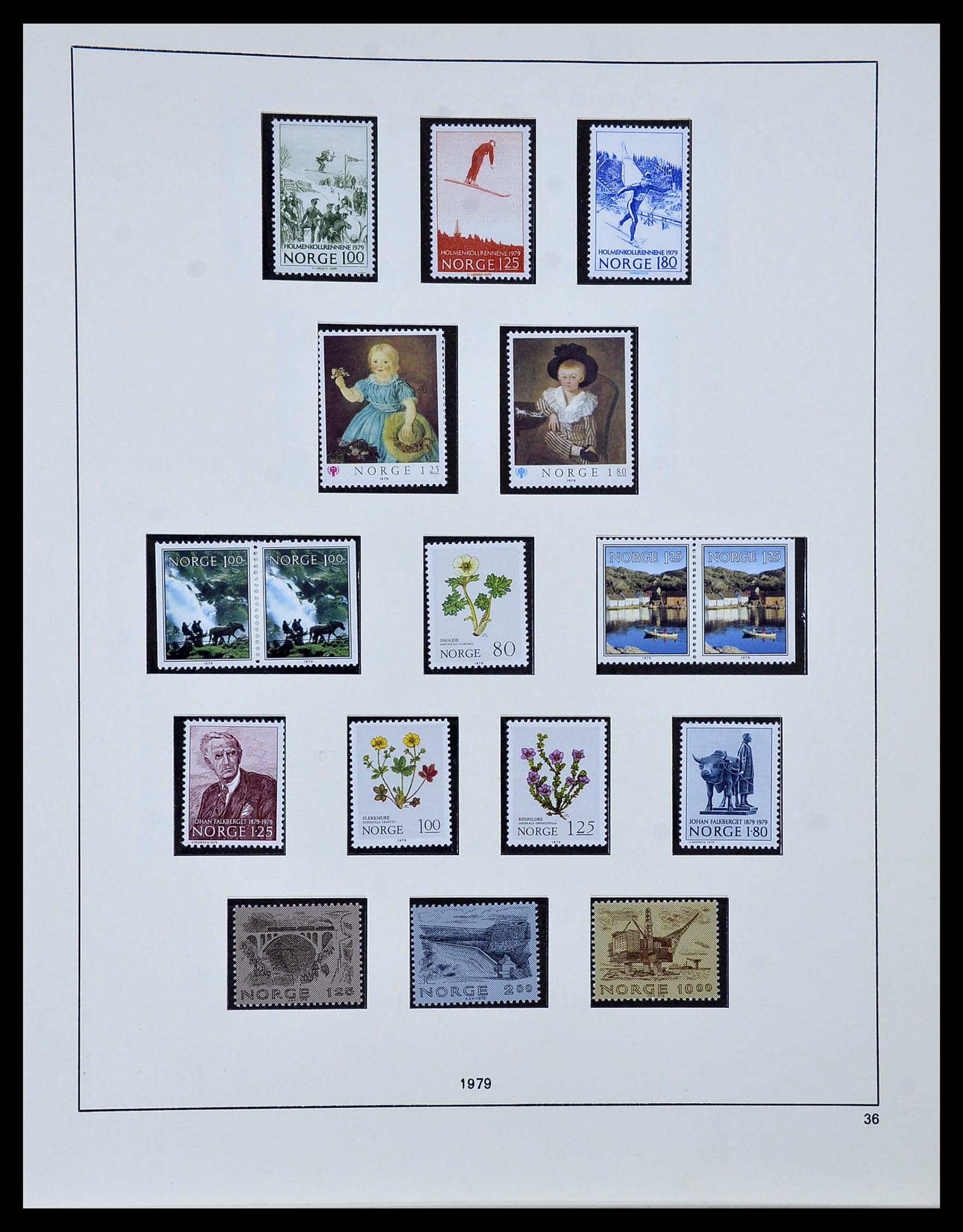 34313 033 - Postzegelverzameling 34313 Scandinavië 1856-1990.