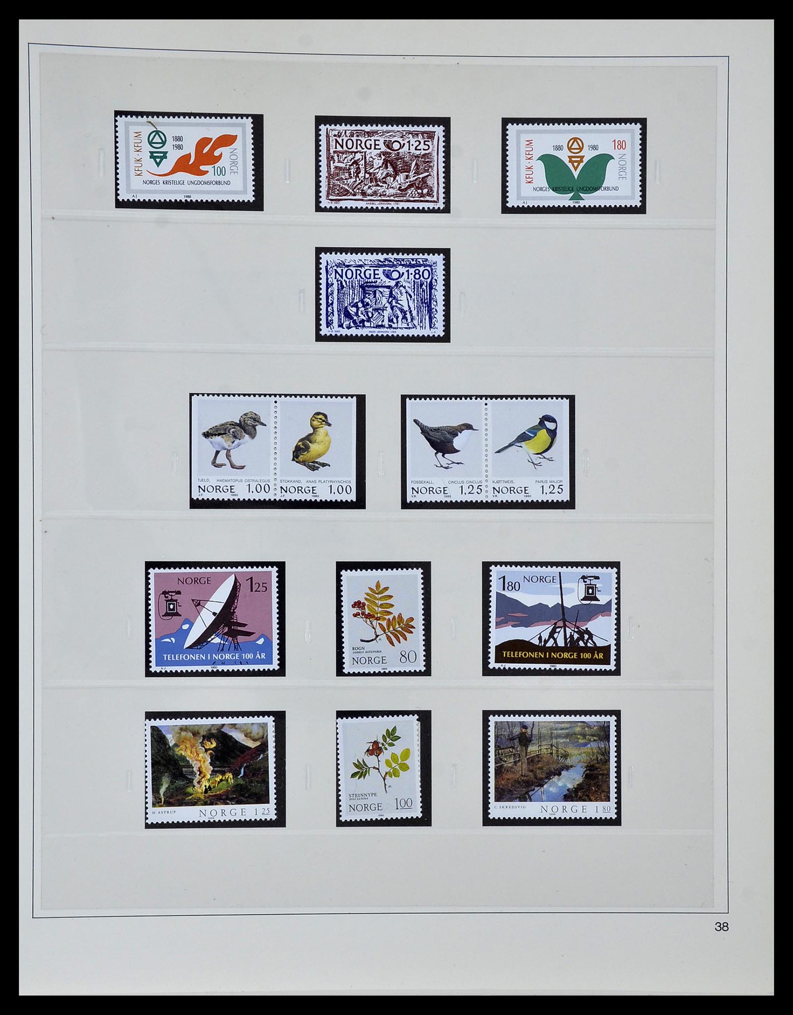34313 035 - Stamp collection 34313 Scandinavia 1856-1990.