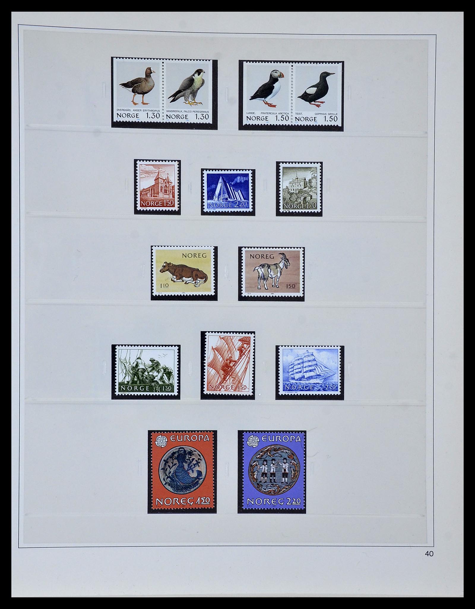 34313 037 - Postzegelverzameling 34313 Scandinavië 1856-1990.