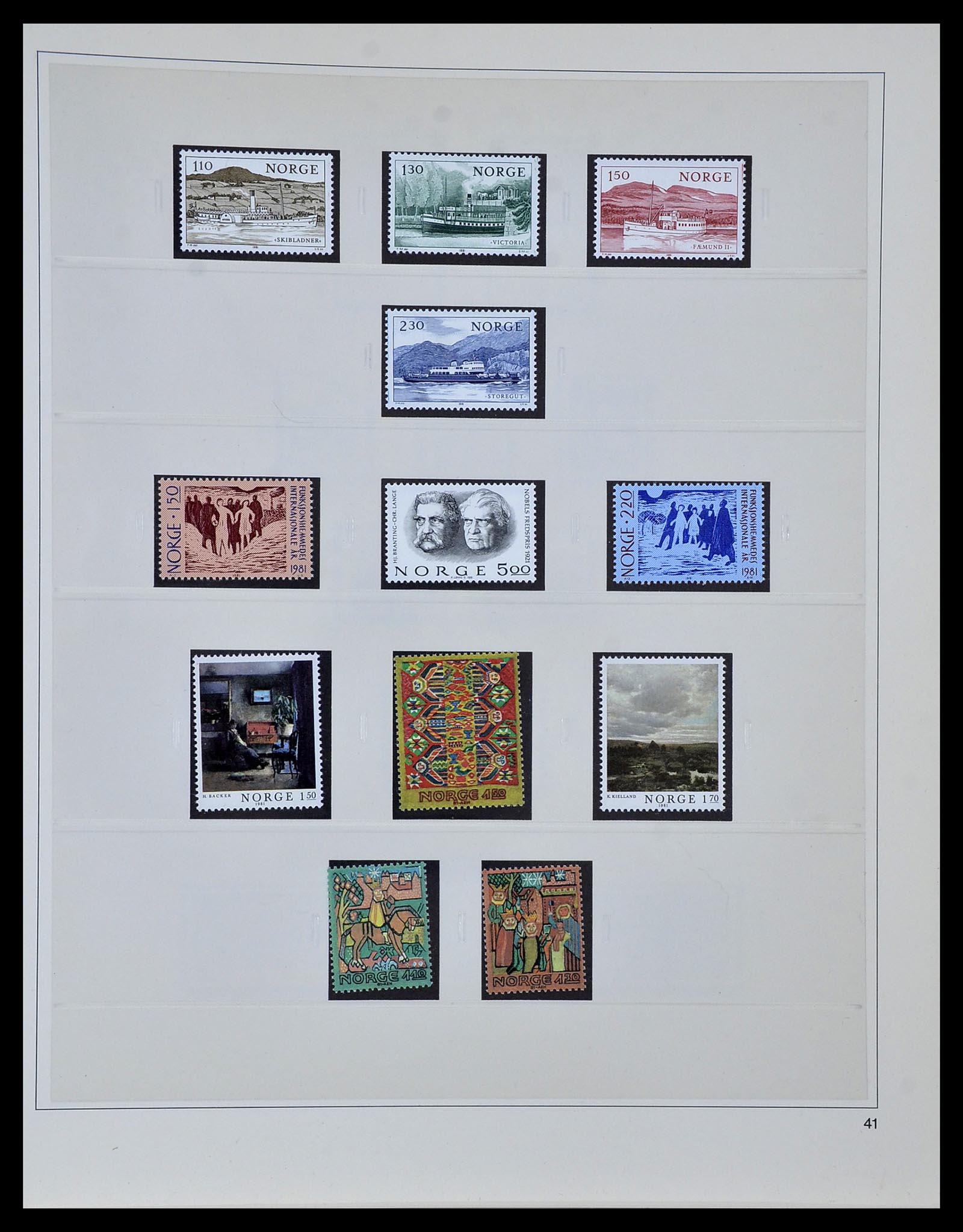 34313 038 - Postzegelverzameling 34313 Scandinavië 1856-1990.