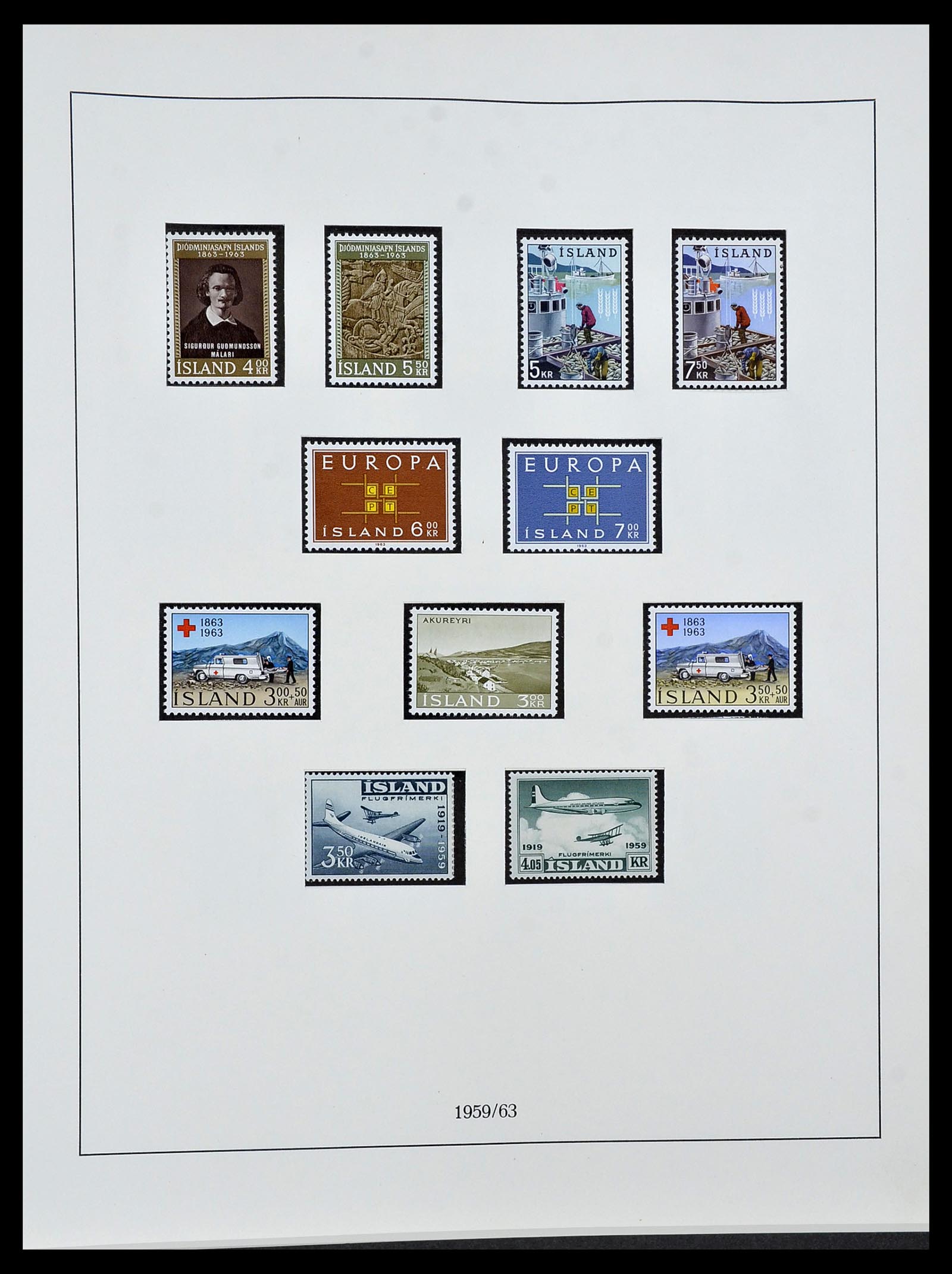 34313 047 - Postzegelverzameling 34313 Scandinavië 1856-1990.