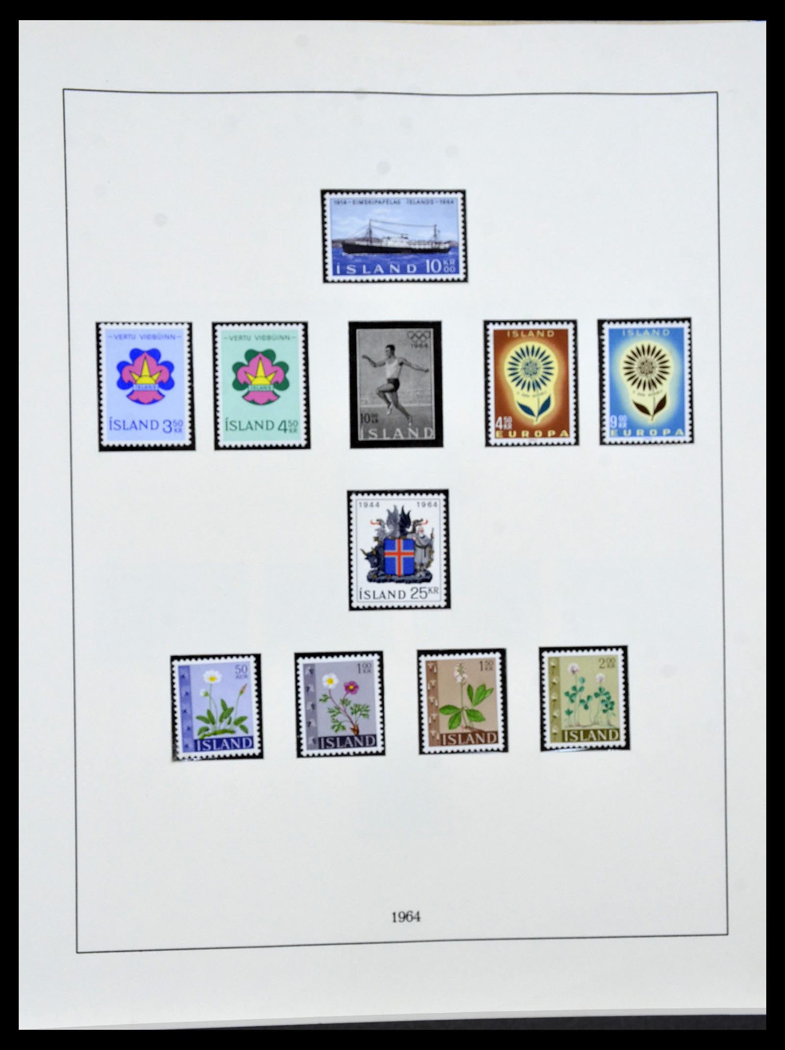 34313 048 - Postzegelverzameling 34313 Scandinavië 1856-1990.