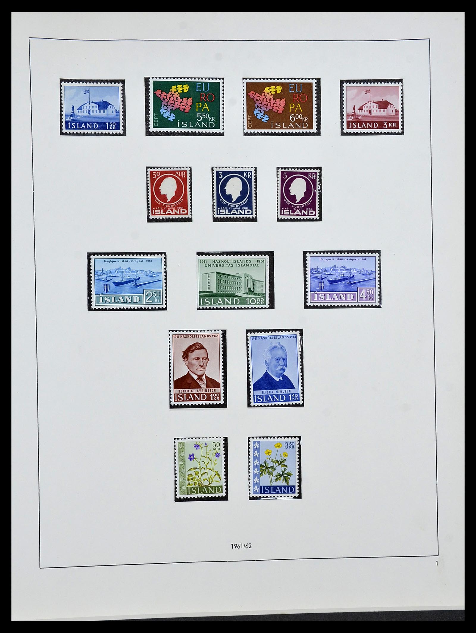 34313 055 - Postzegelverzameling 34313 Scandinavië 1856-1990.
