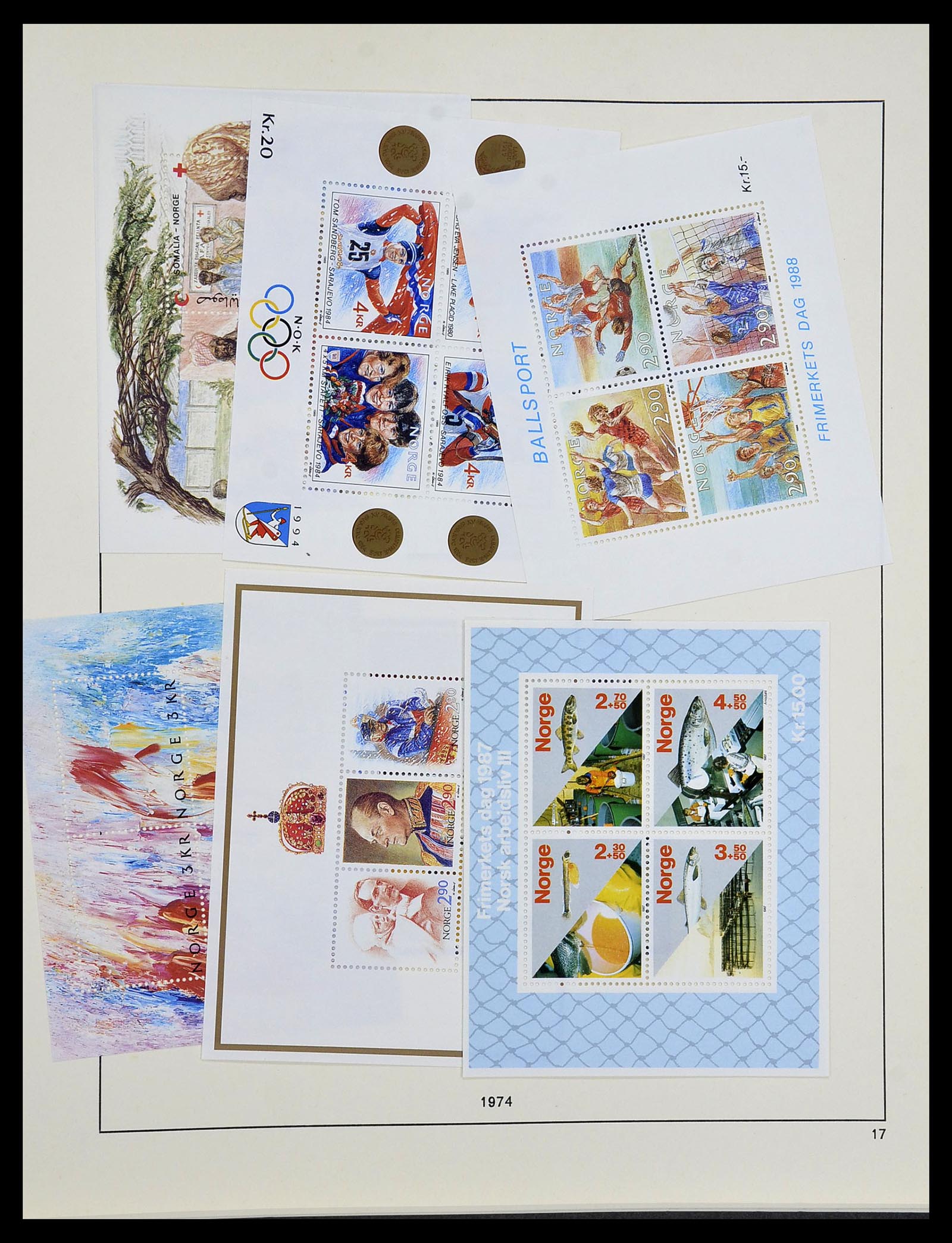 34313 073 - Stamp collection 34313 Scandinavia 1856-1990.