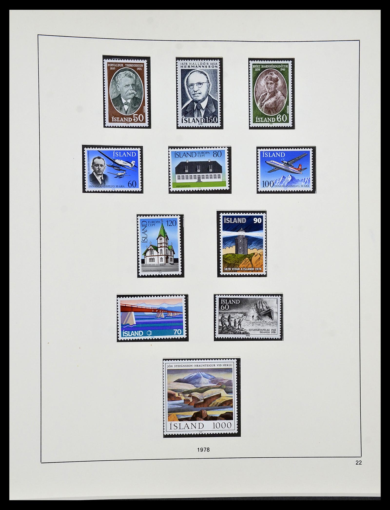 34313 078 - Stamp collection 34313 Scandinavia 1856-1990.