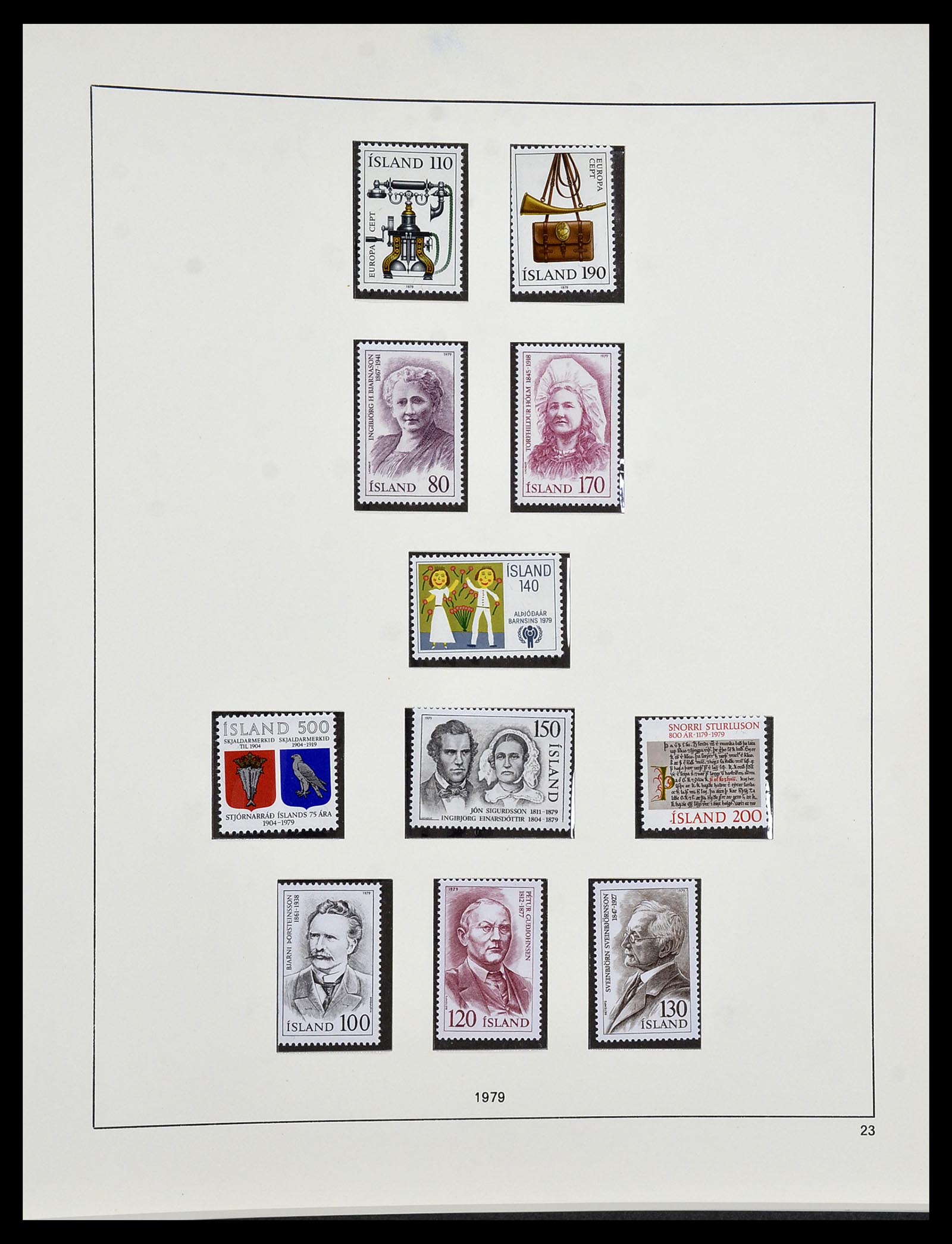 34313 079 - Stamp collection 34313 Scandinavia 1856-1990.