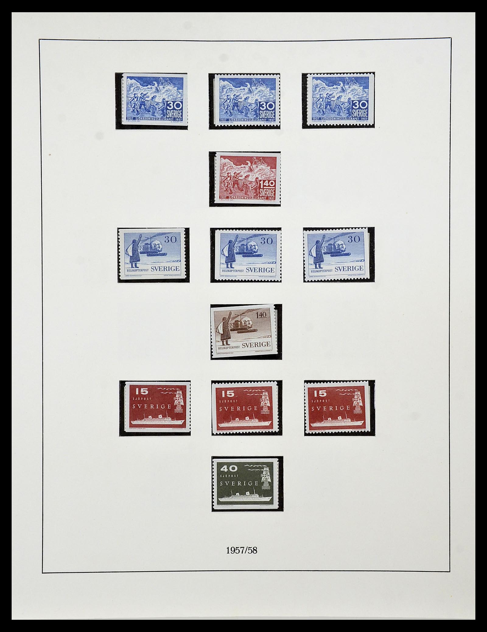 34313 091 - Stamp collection 34313 Scandinavia 1856-1990.