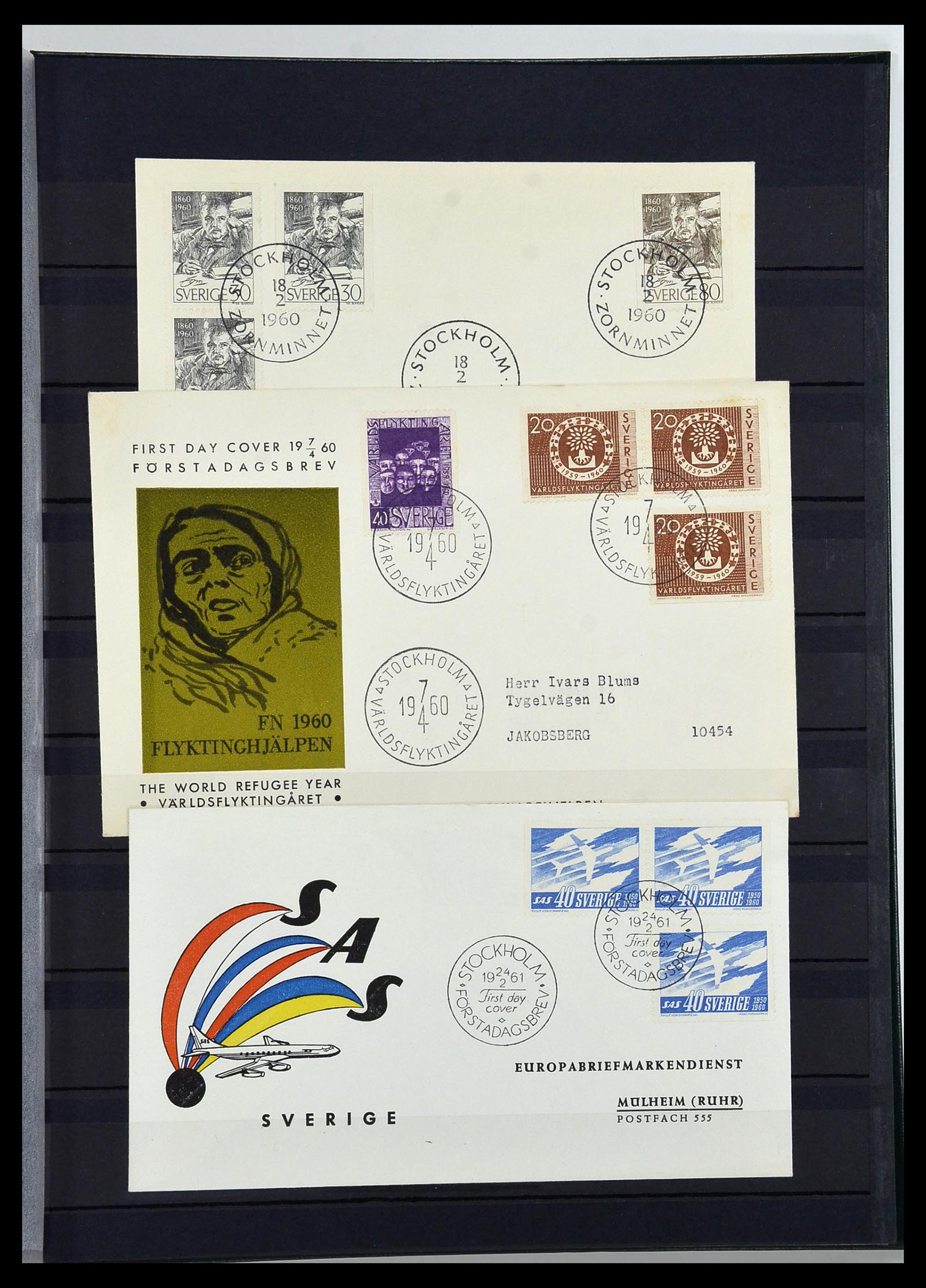 34313 407 - Postzegelverzameling 34313 Scandinavië 1856-1990.