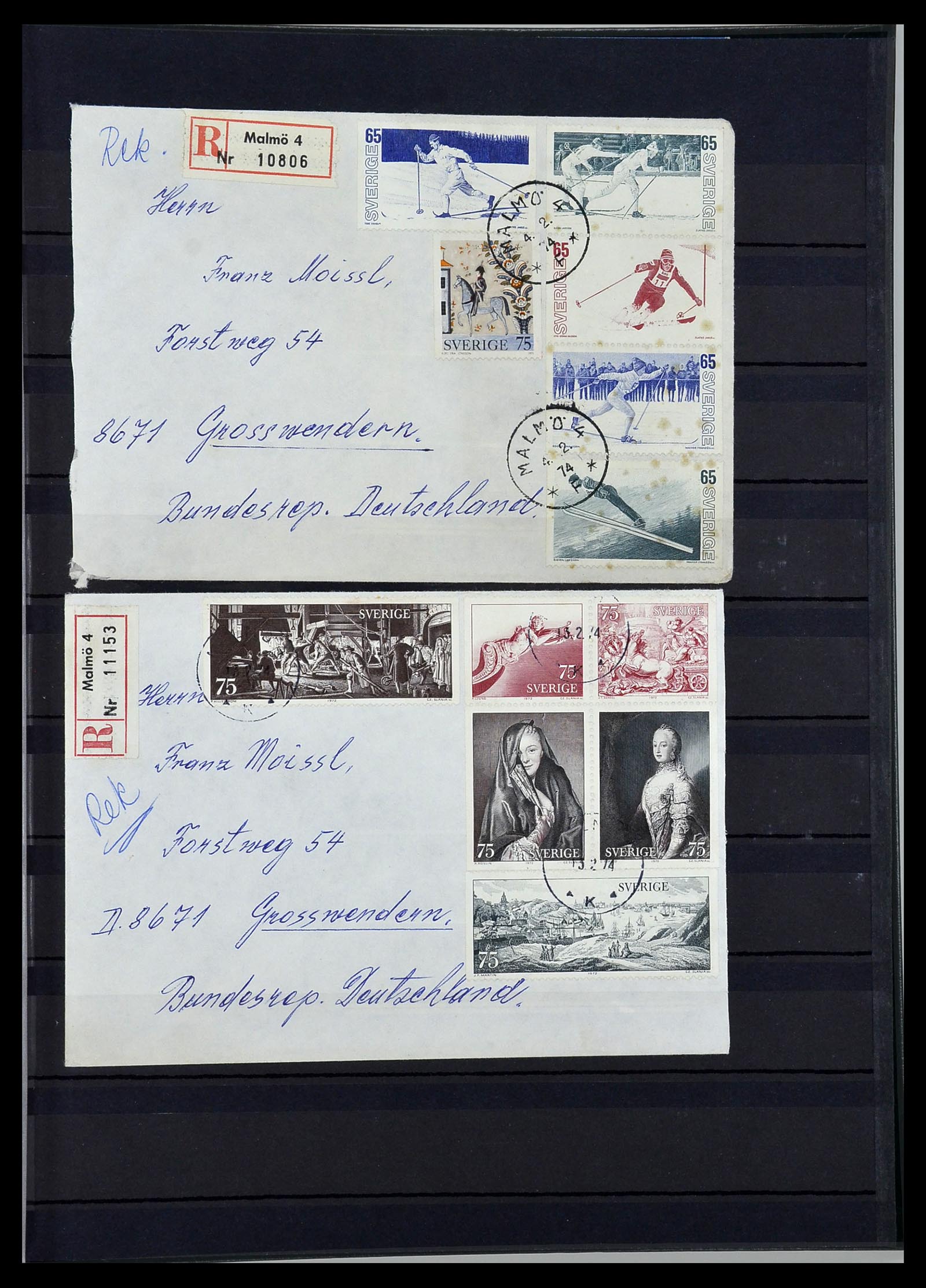 34313 409 - Stamp collection 34313 Scandinavia 1856-1990.