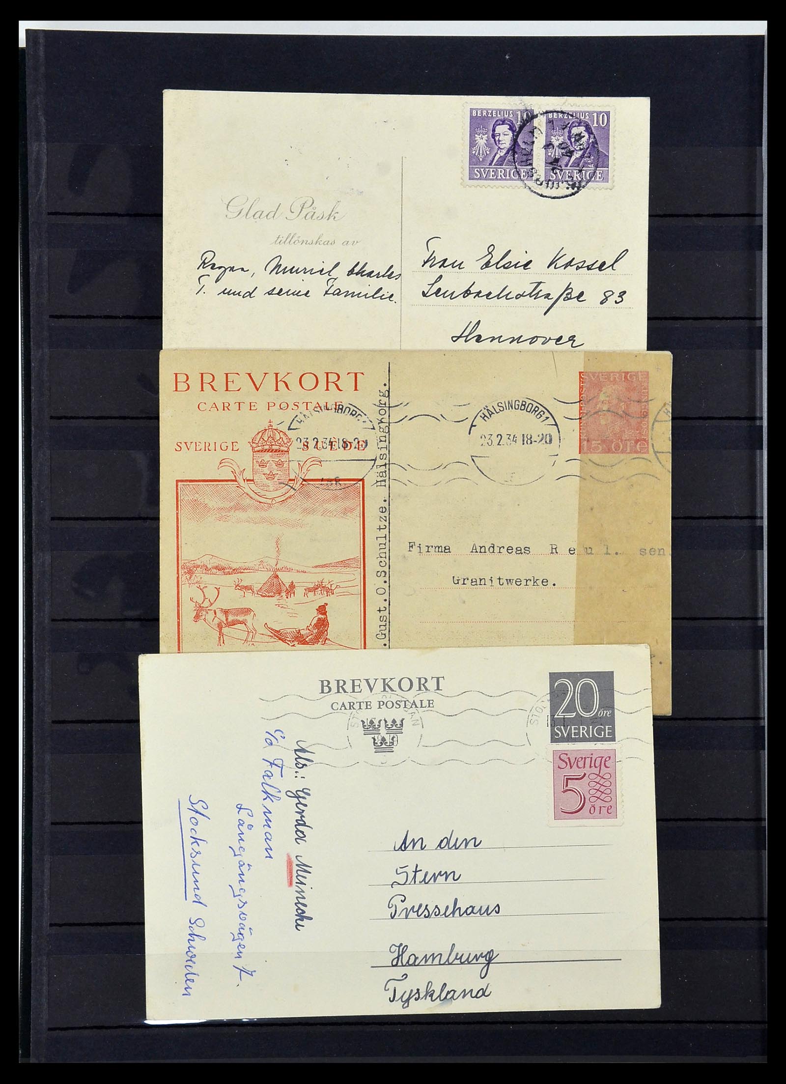 34313 412 - Stamp collection 34313 Scandinavia 1856-1990.