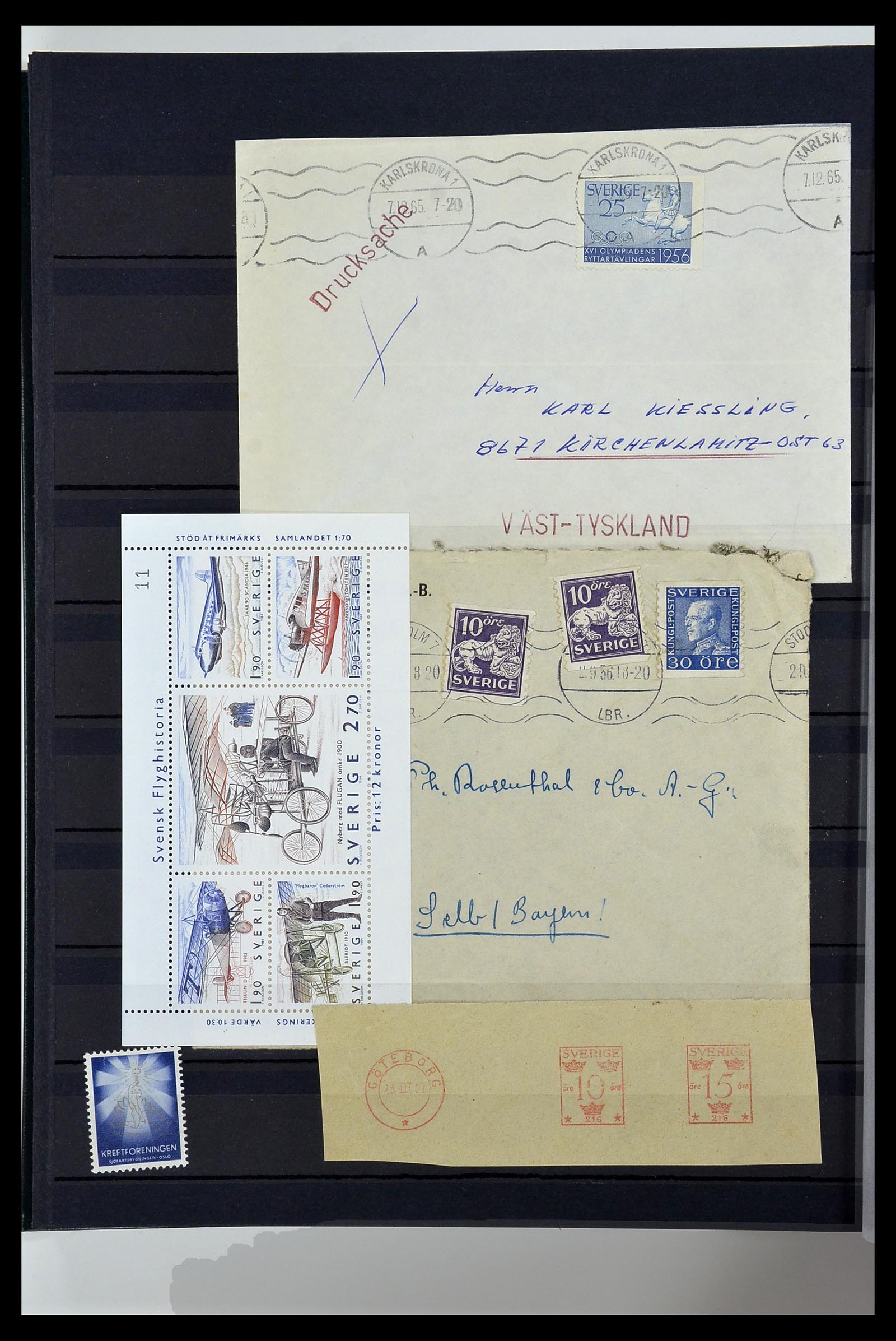 34313 418 - Stamp collection 34313 Scandinavia 1856-1990.