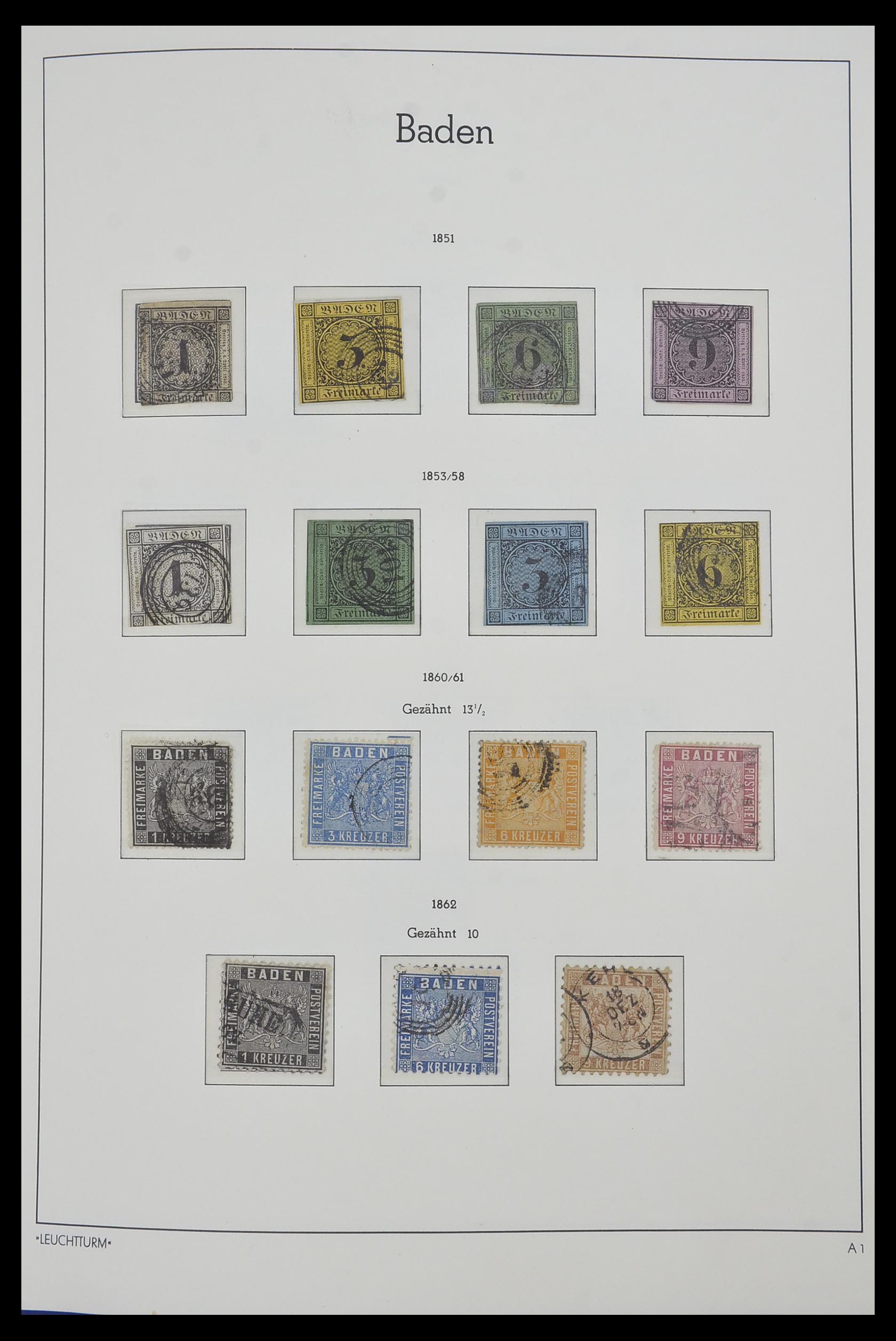 34315 001 - Postzegelverzameling 34315 Oud Duitse Staten 1849-1920.