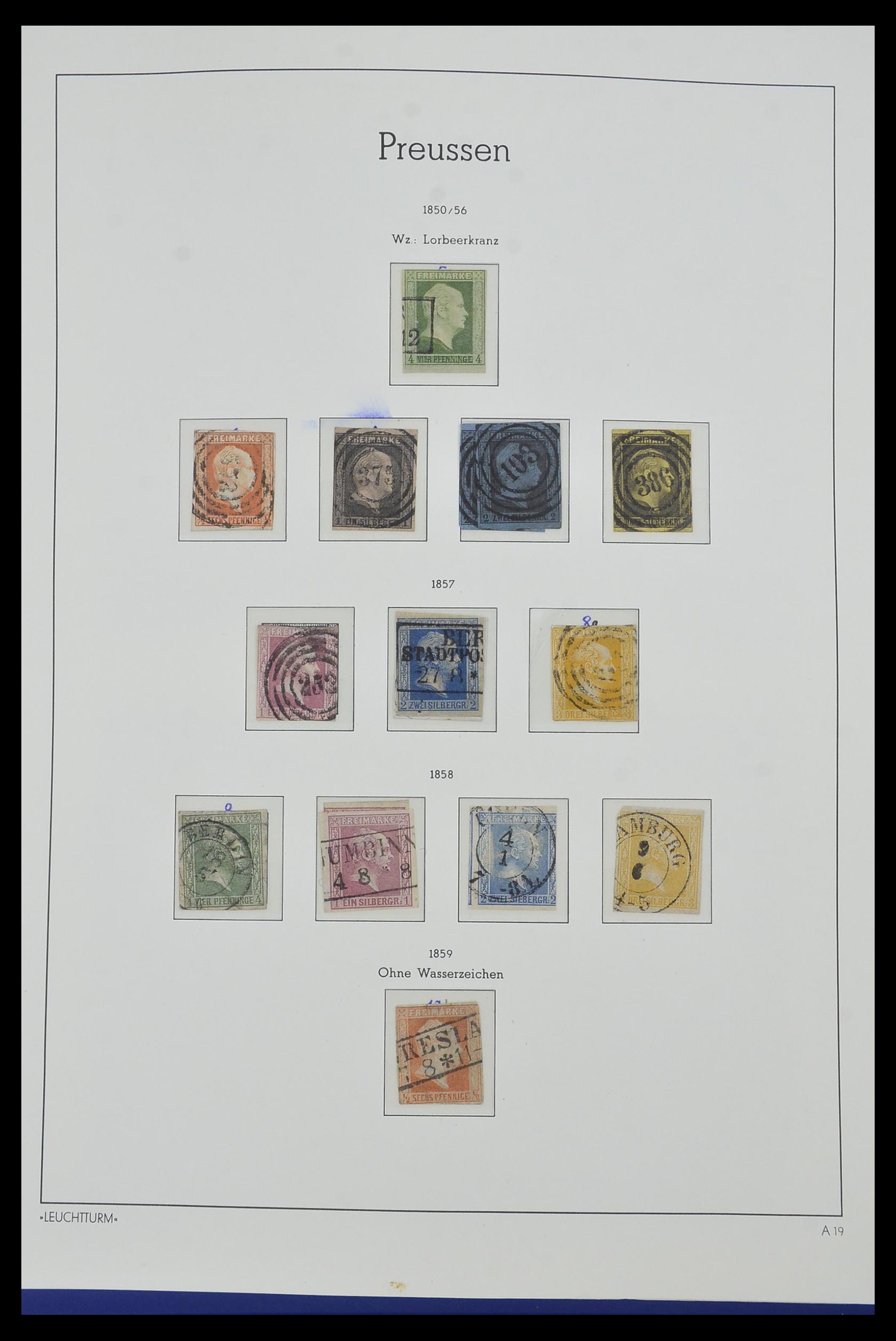 34315 034 - Postzegelverzameling 34315 Oud Duitse Staten 1849-1920.