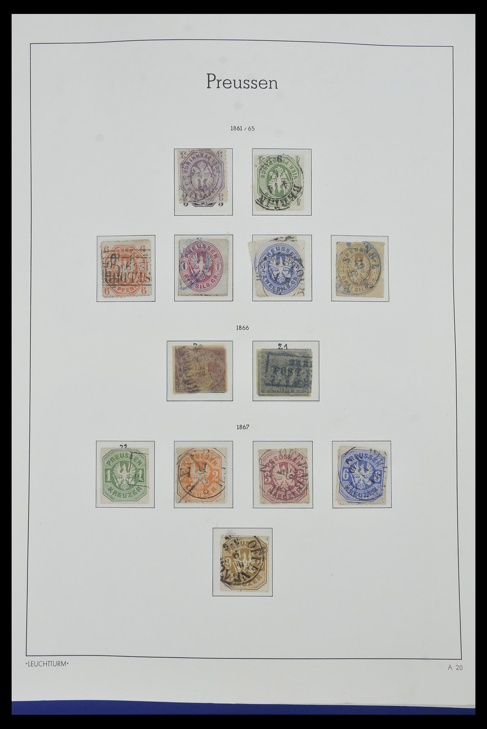 34315 036 - Postzegelverzameling 34315 Oud Duitse Staten 1849-1920.