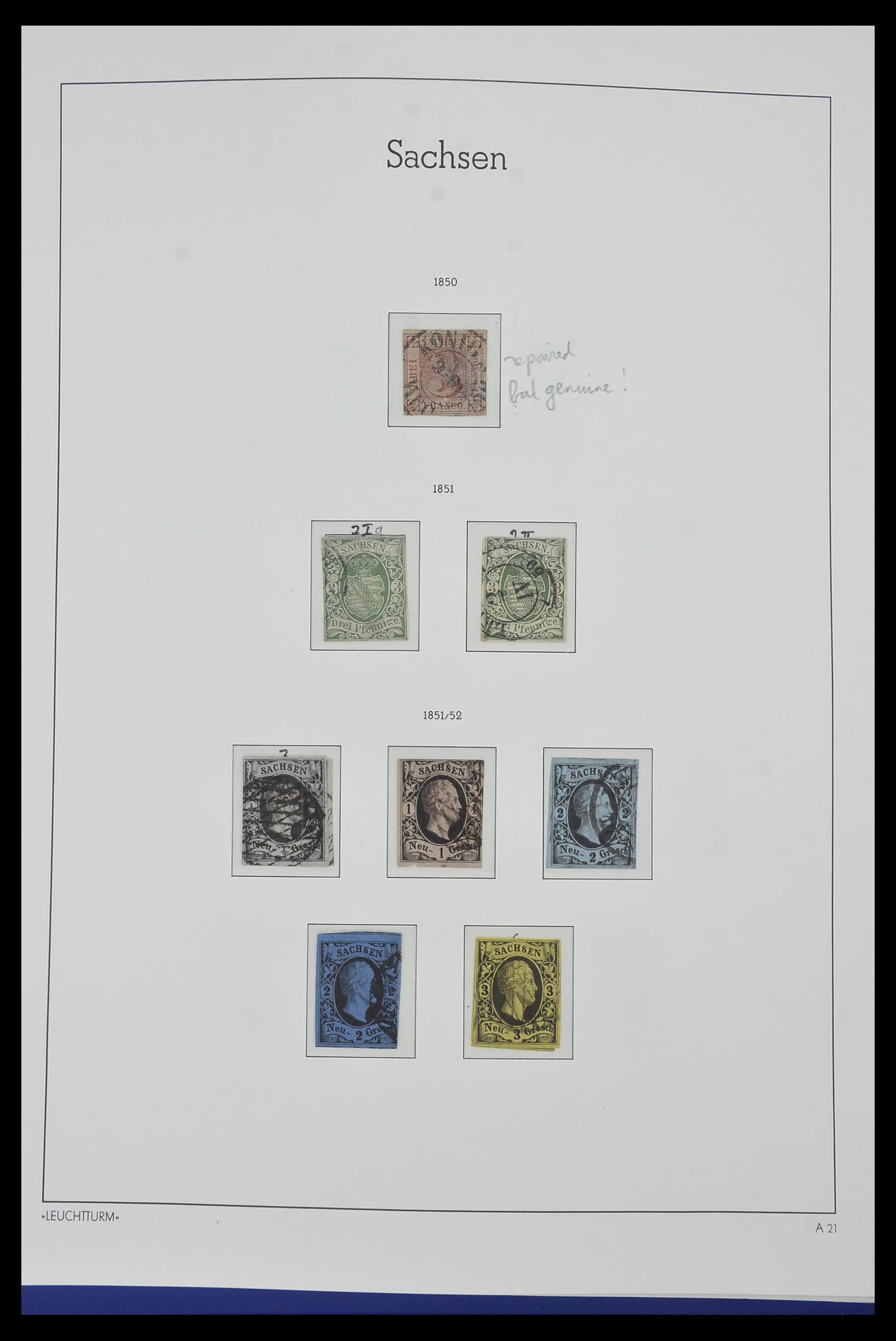 34315 039 - Postzegelverzameling 34315 Oud Duitse Staten 1849-1920.