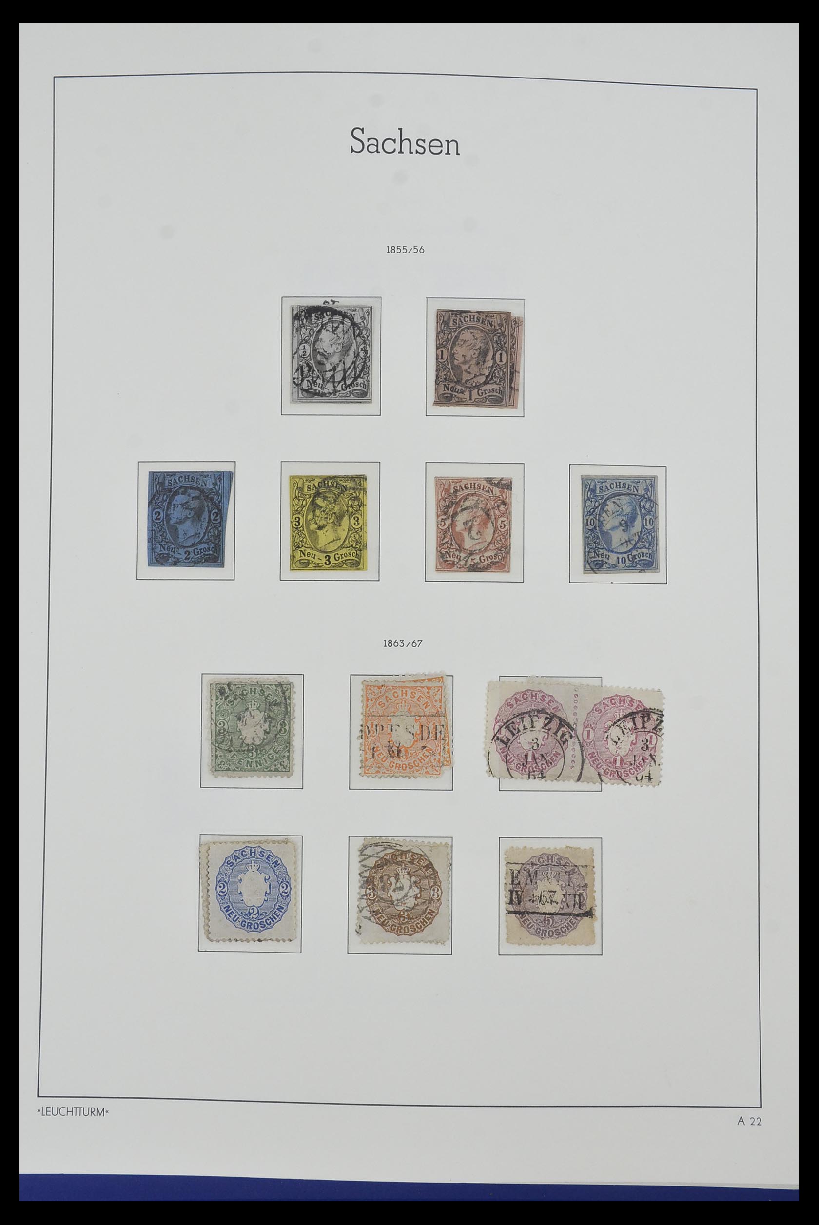 34315 040 - Postzegelverzameling 34315 Oud Duitse Staten 1849-1920.