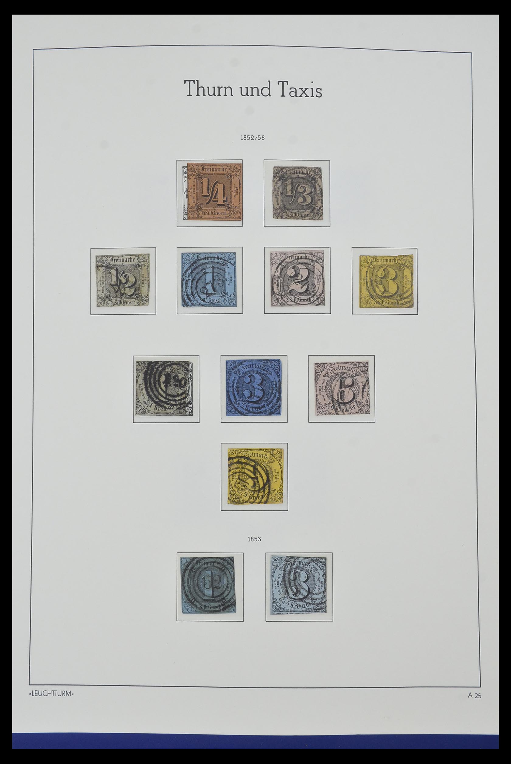 34315 044 - Postzegelverzameling 34315 Oud Duitse Staten 1849-1920.