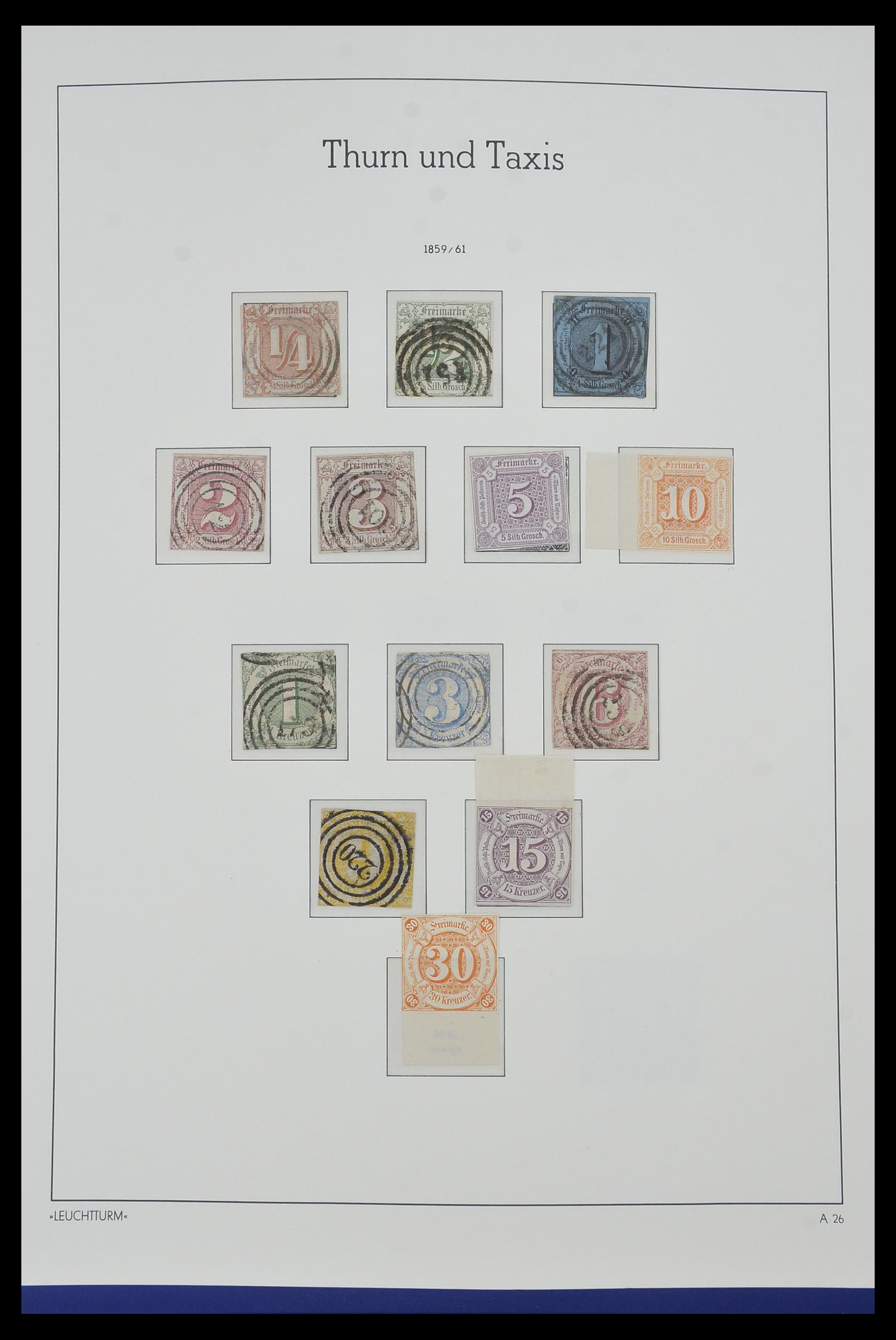 34315 045 - Postzegelverzameling 34315 Oud Duitse Staten 1849-1920.