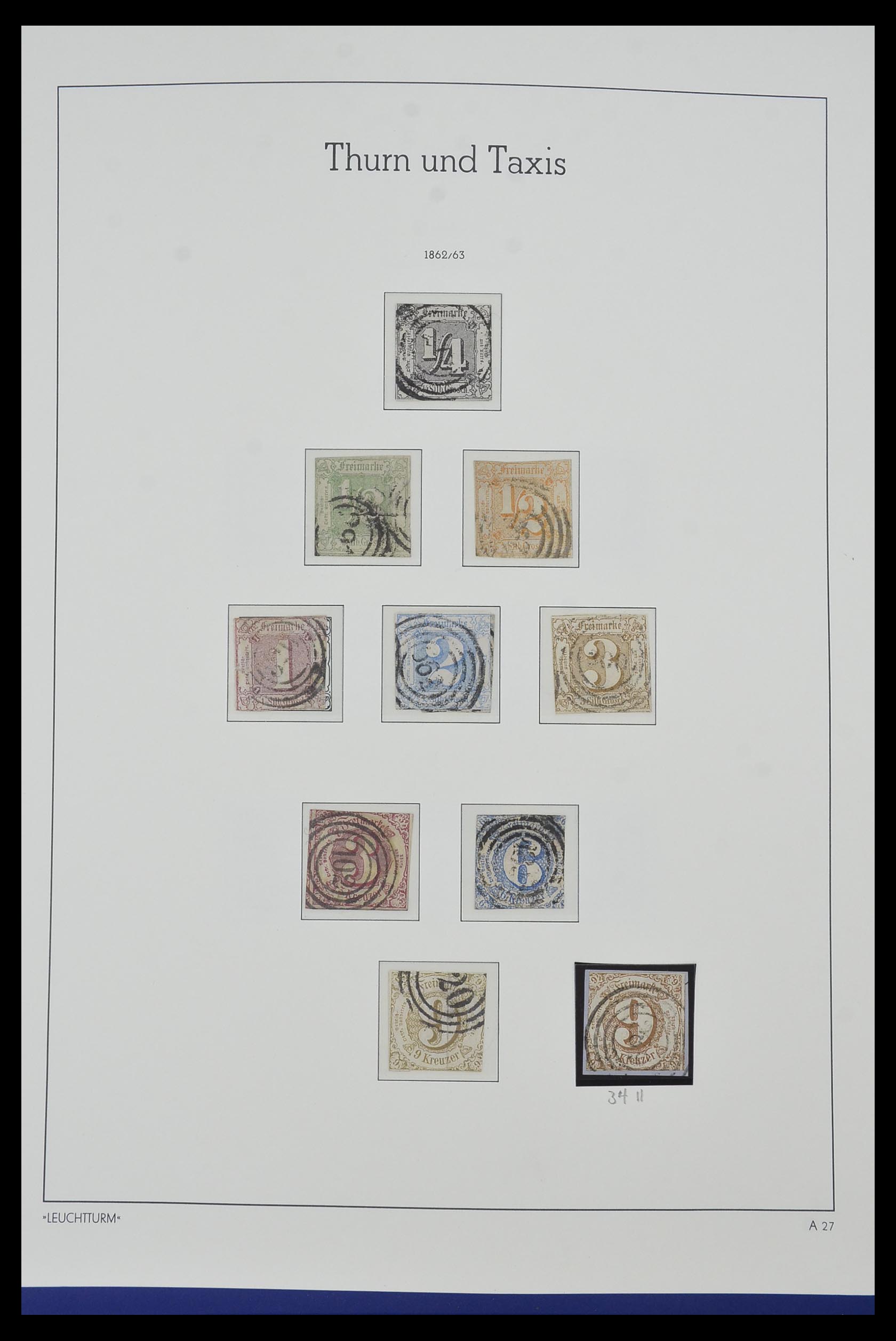 34315 047 - Postzegelverzameling 34315 Oud Duitse Staten 1849-1920.