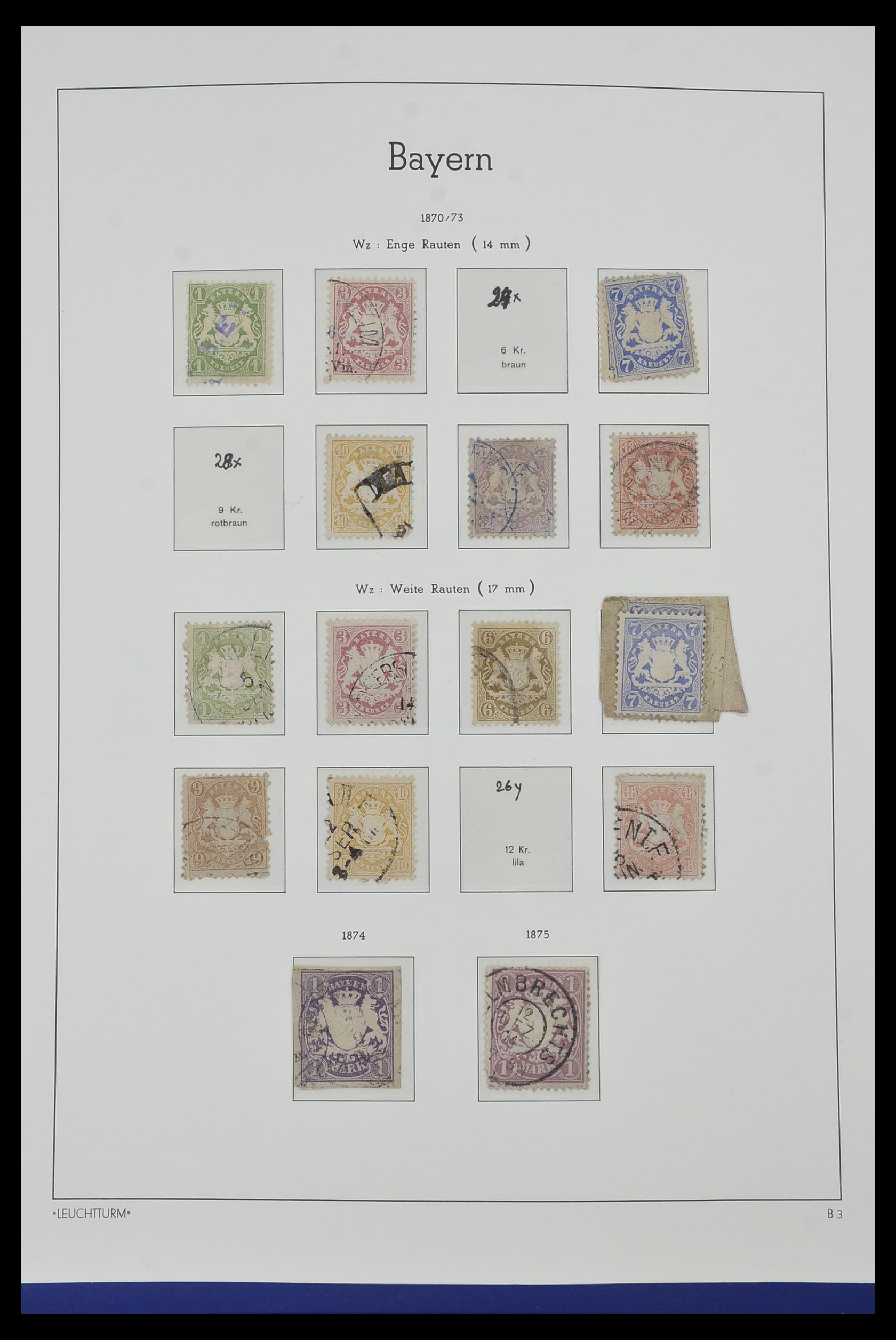 34315 054 - Postzegelverzameling 34315 Oud Duitse Staten 1849-1920.