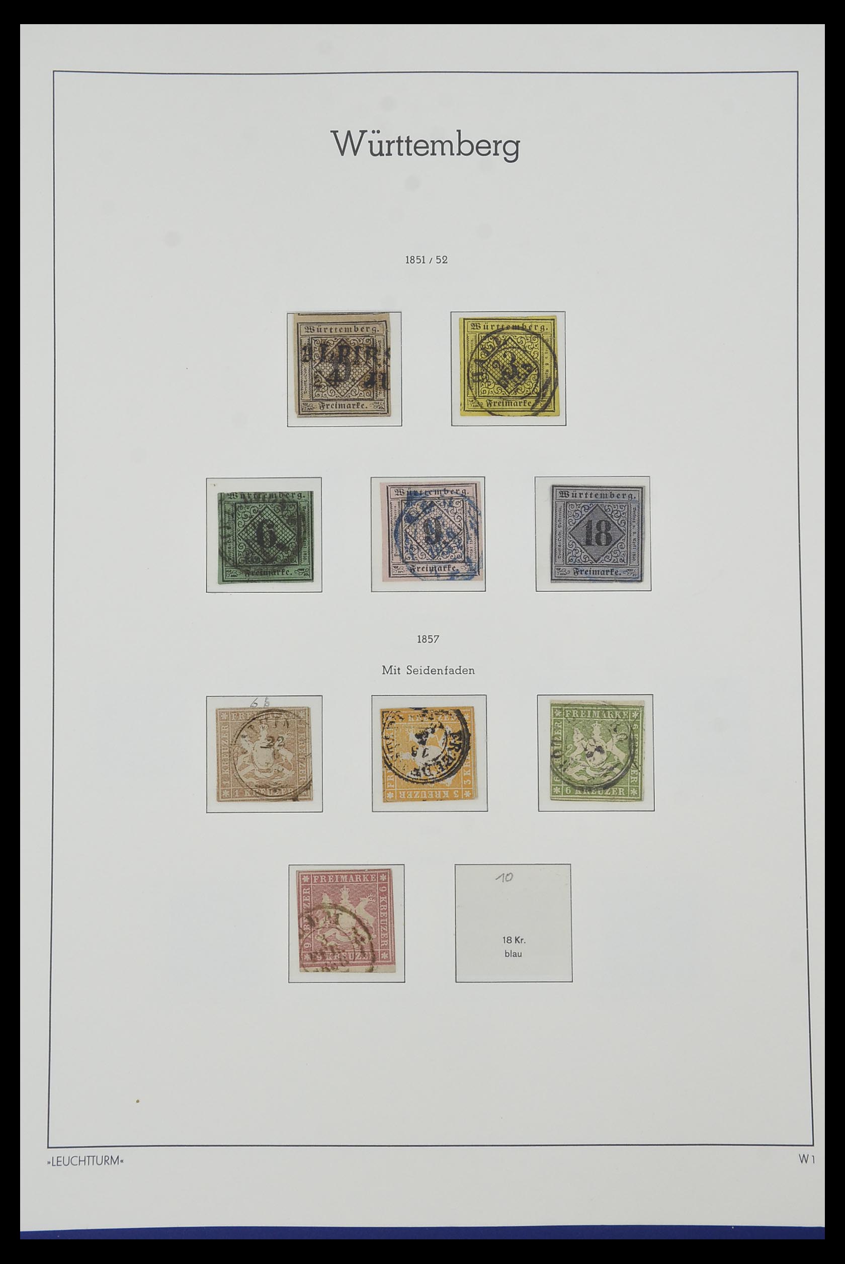 34315 086 - Postzegelverzameling 34315 Oud Duitse Staten 1849-1920.