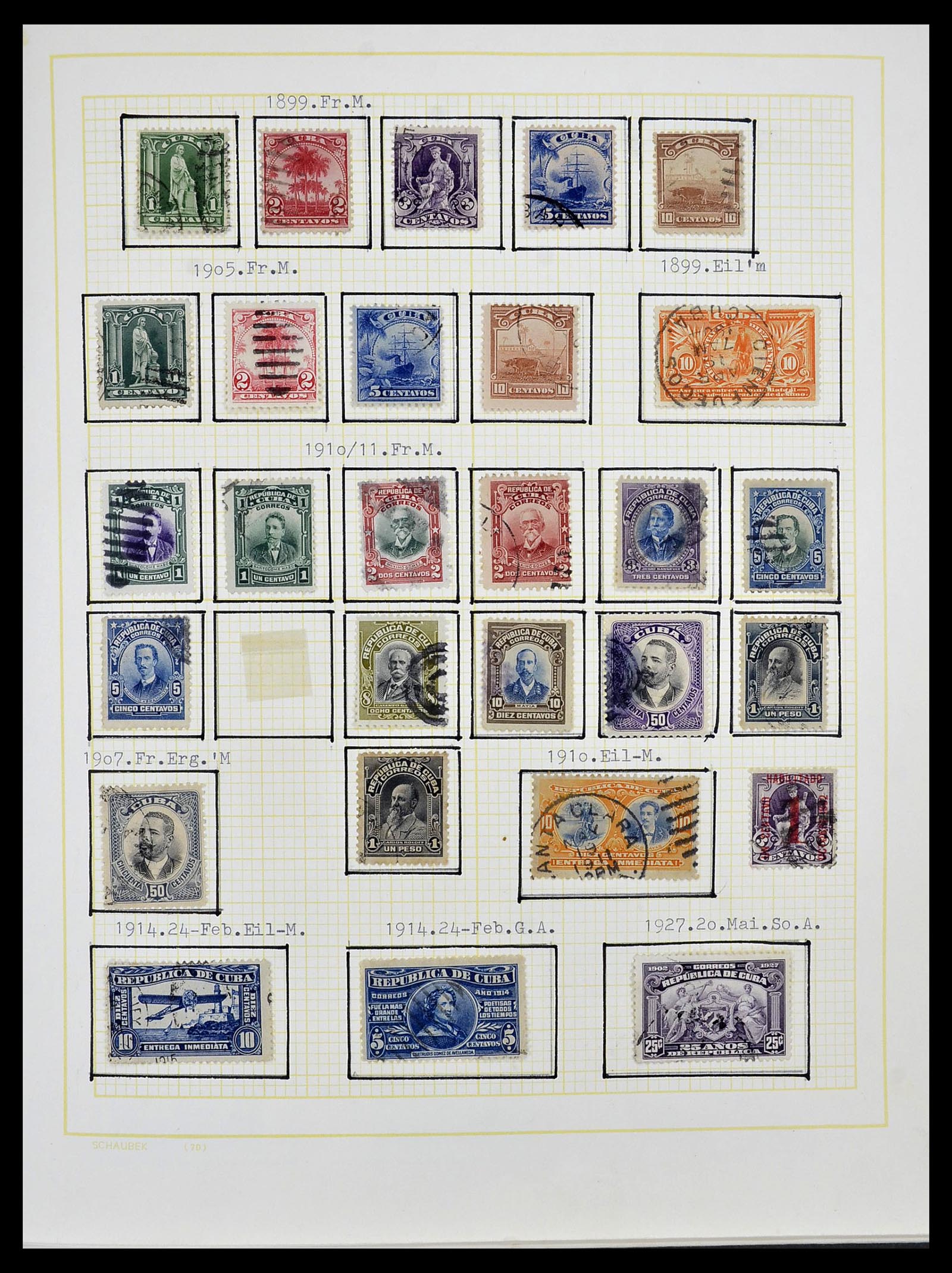 34316 001 - Stamp collection 34316 Cuba 1899-2007.