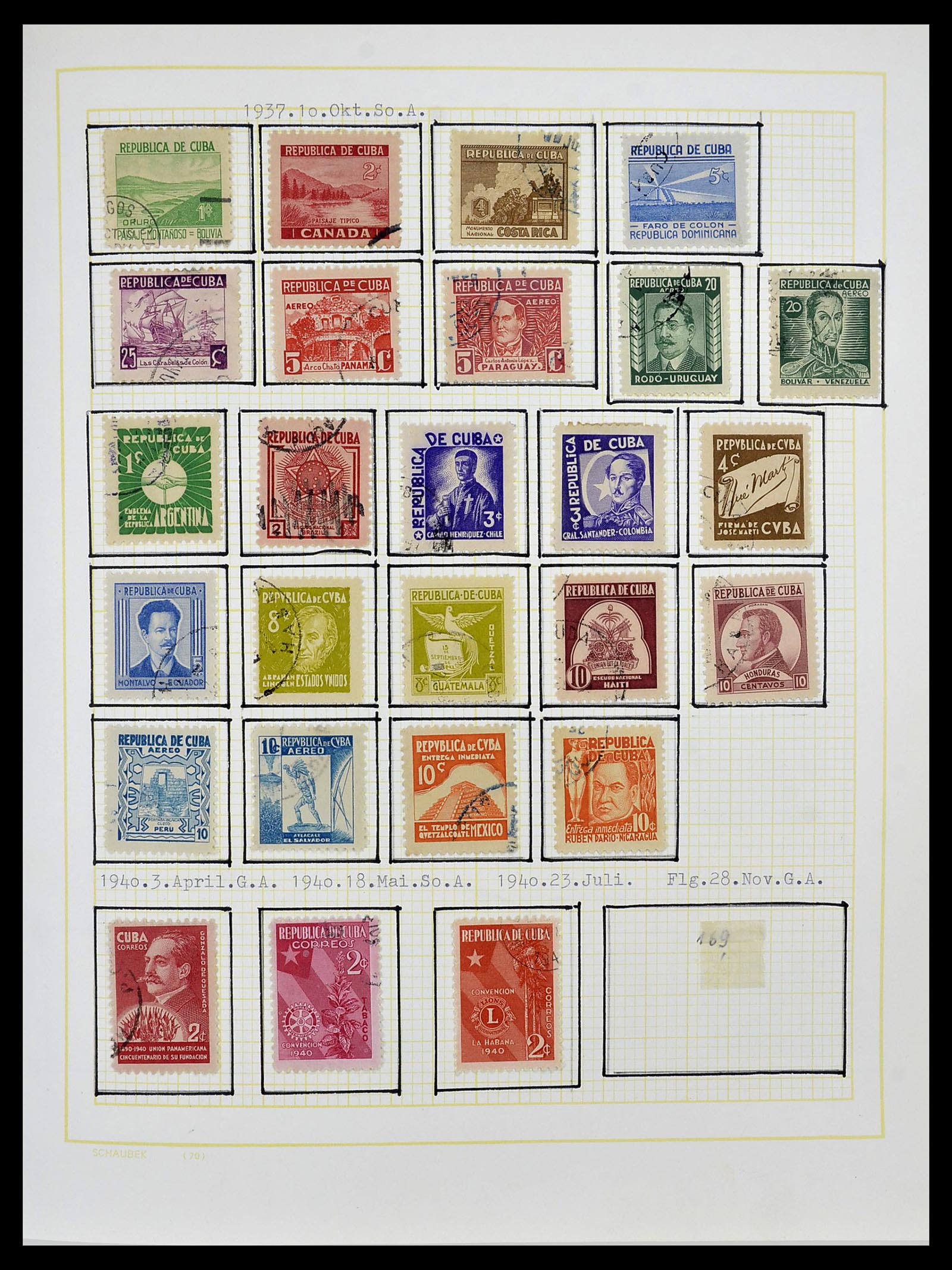 34316 007 - Postzegelverzameling 34316 Cuba 1899-2007.