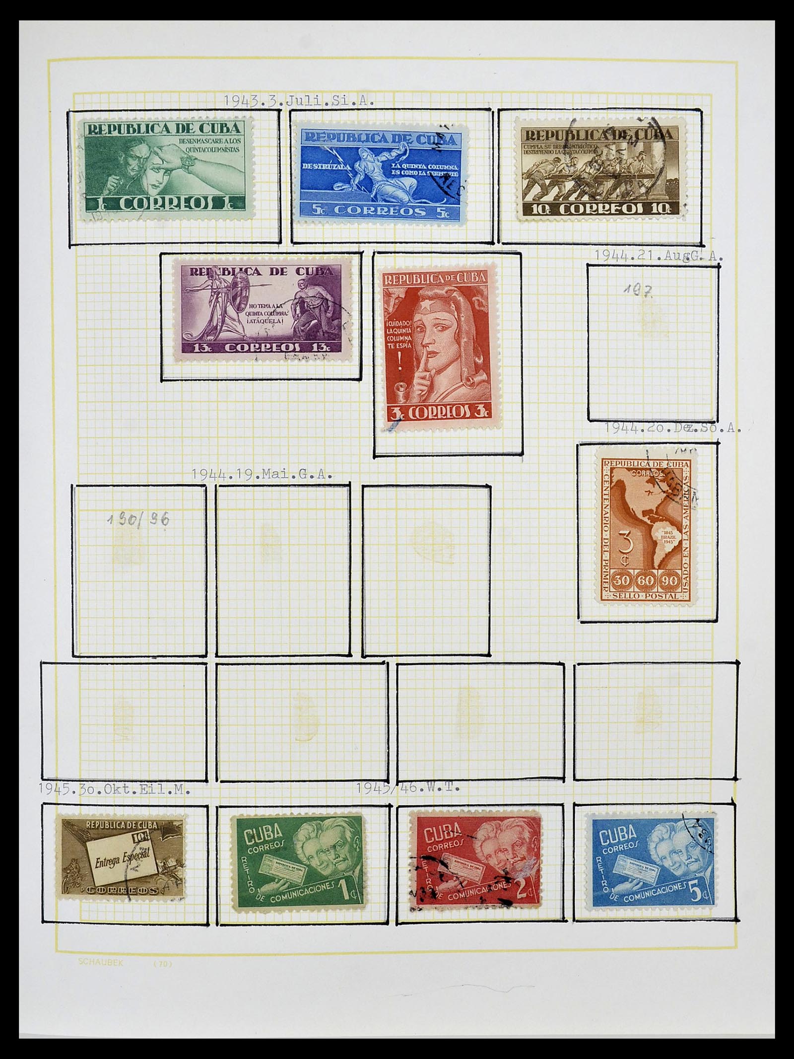 34316 009 - Postzegelverzameling 34316 Cuba 1899-2007.