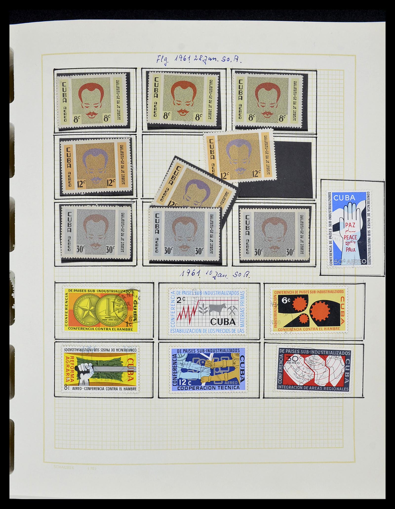 34316 033 - Postzegelverzameling 34316 Cuba 1899-2007.