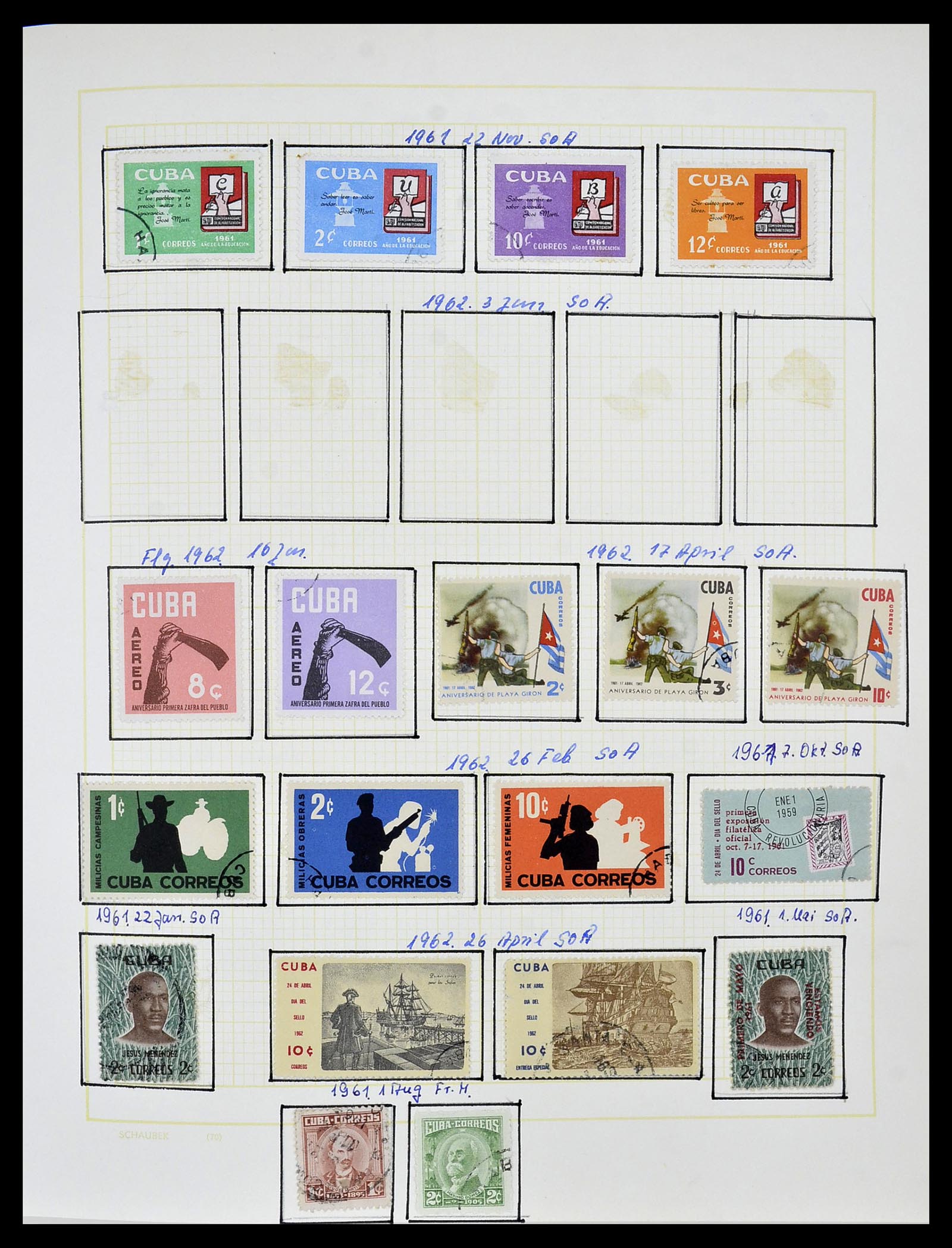 34316 035 - Postzegelverzameling 34316 Cuba 1899-2007.